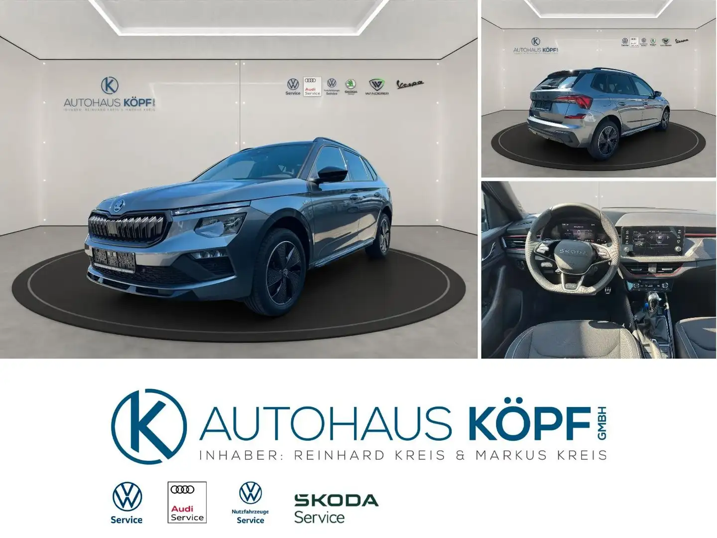 Skoda Kamiq Monte Carlo 1.5TSI DSG*Panoramaglasdach Grijs - 2