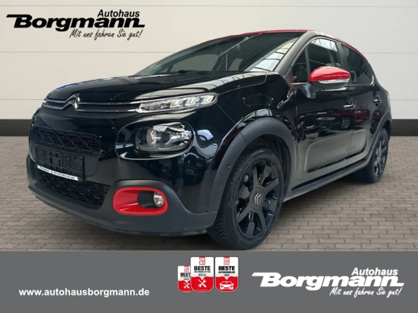 Citroen C3 Feel 1.2 PureTech 82 83 Navi LED Klimaautom DAB SH Schwarz - 1