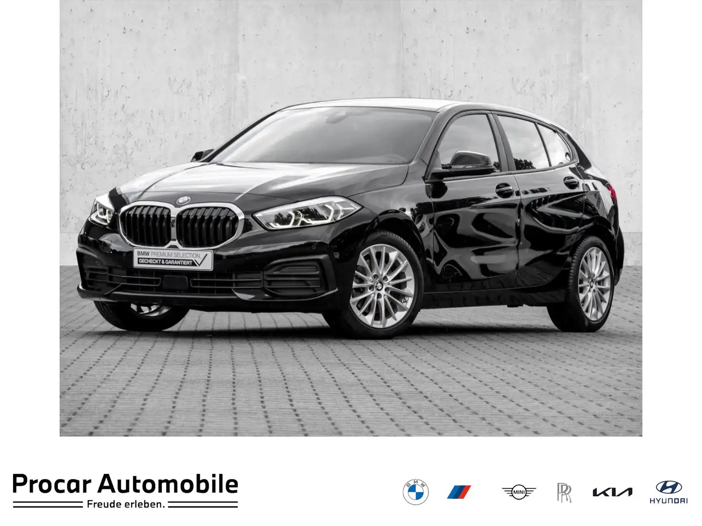 BMW 118 i ADVANTAGE+LED+SHZ+PDC+17" LMR Black - 1