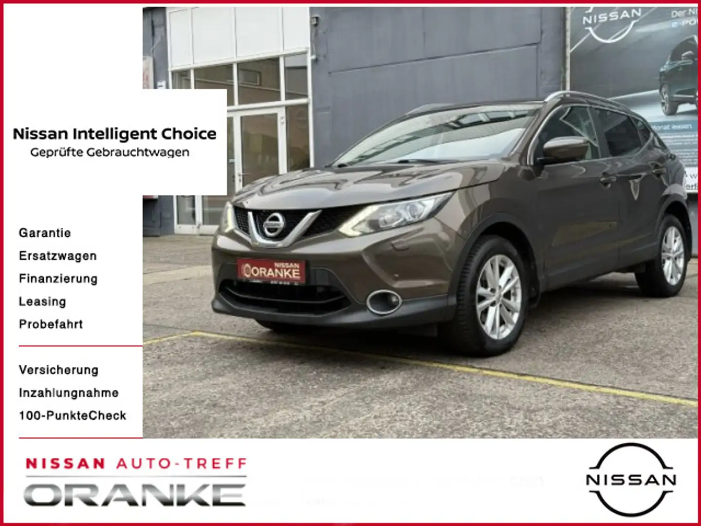 Nissan Qashqai 1.6 DIG-T Tekna 6MT Allwetter*AVM*Shzg Marrón - 1