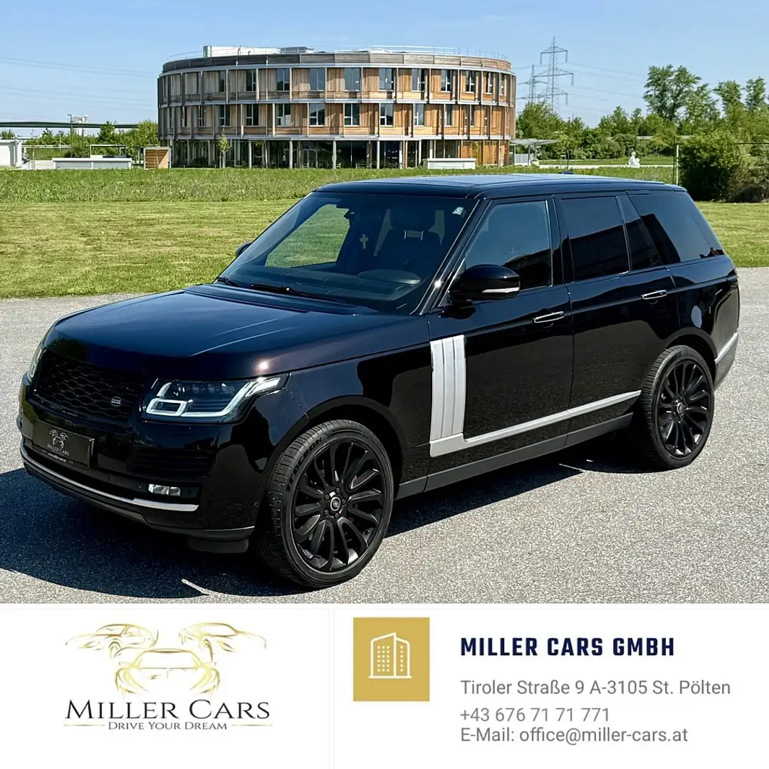 Land Rover Range Rover 5,0 S/C V8 Autobiography*servicegepflegt*neues ... Negro - 1