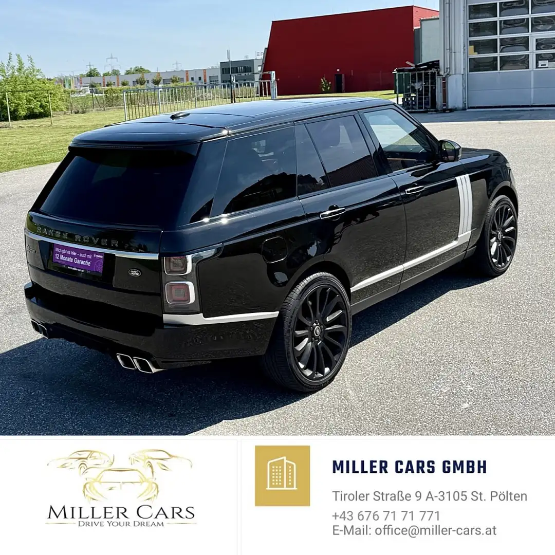 Land Rover Range Rover 5,0 S/C V8 Autobiography*servicegepflegt*neues ... Negro - 2
