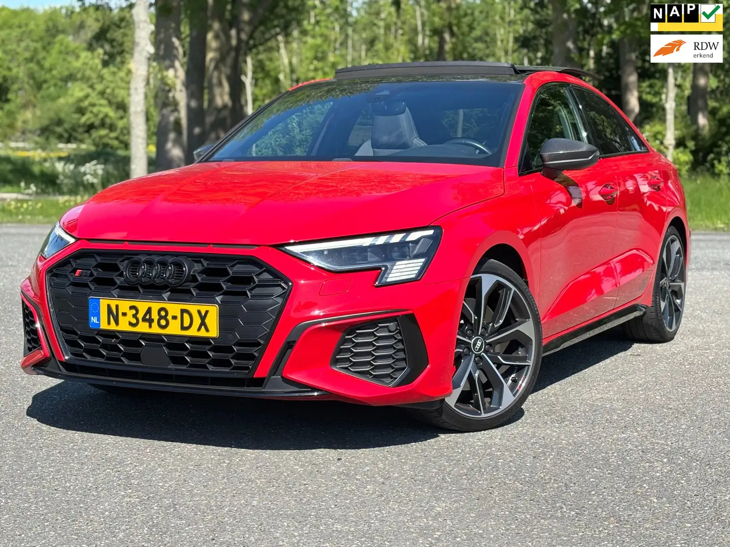 Audi S3 2.0 TFSI Quattro Aut NIEUWSTAAT 2E EIGENAAR Rood - 1