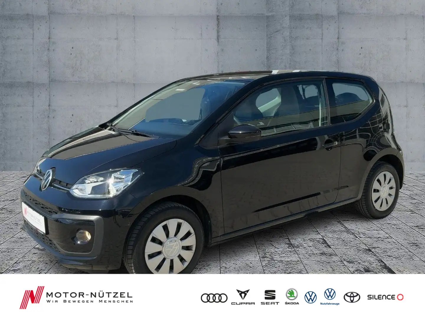 Volkswagen up! move up! 1.0 SHZ+DAB+BLUETOOTH+KLIMAANLAGE Schwarz - 1