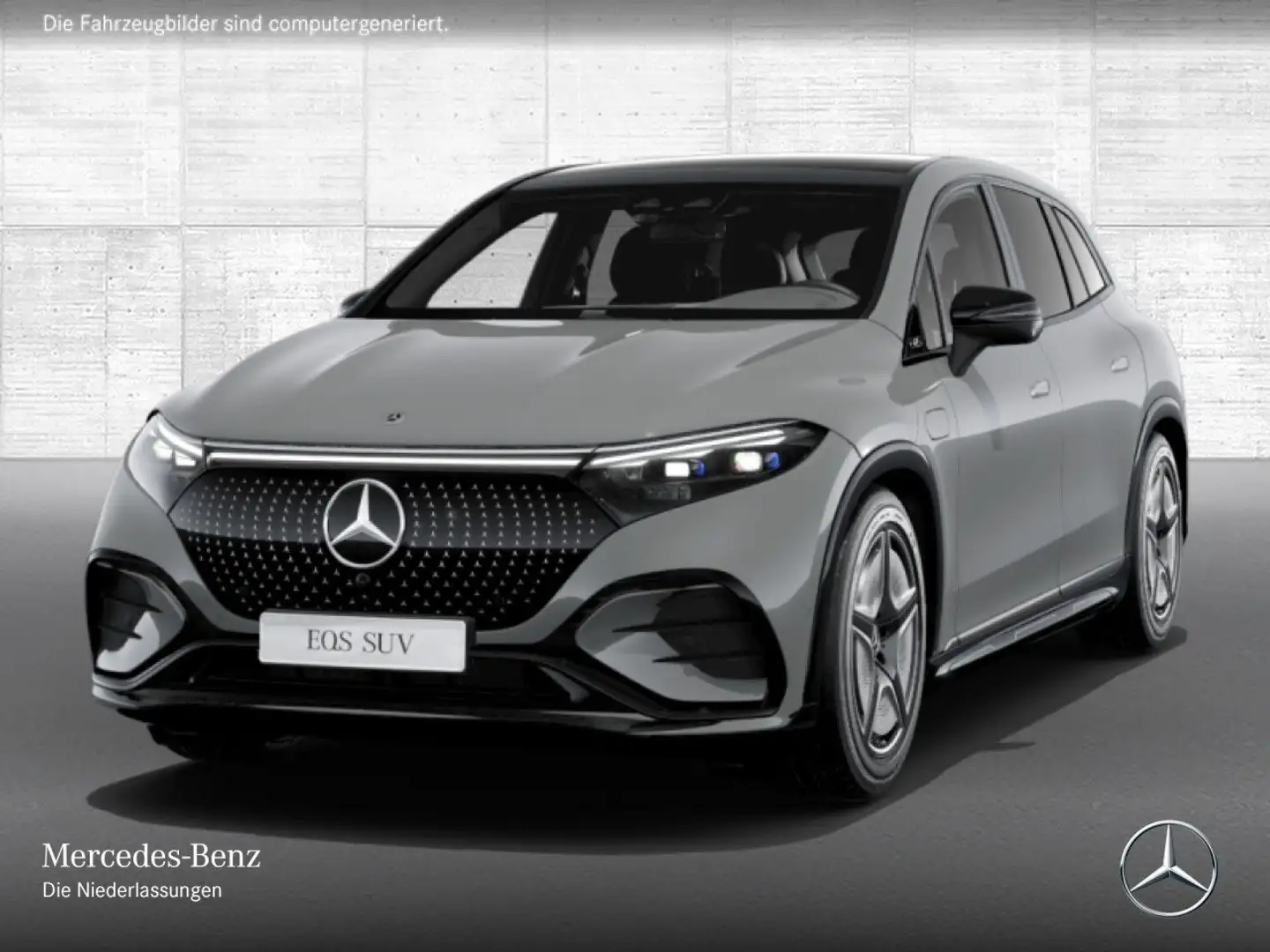 Mercedes-Benz EQS SUV EQS 450 4MATIC SUV AMG Fahrass Fondent Pano Distr. Grau - 2