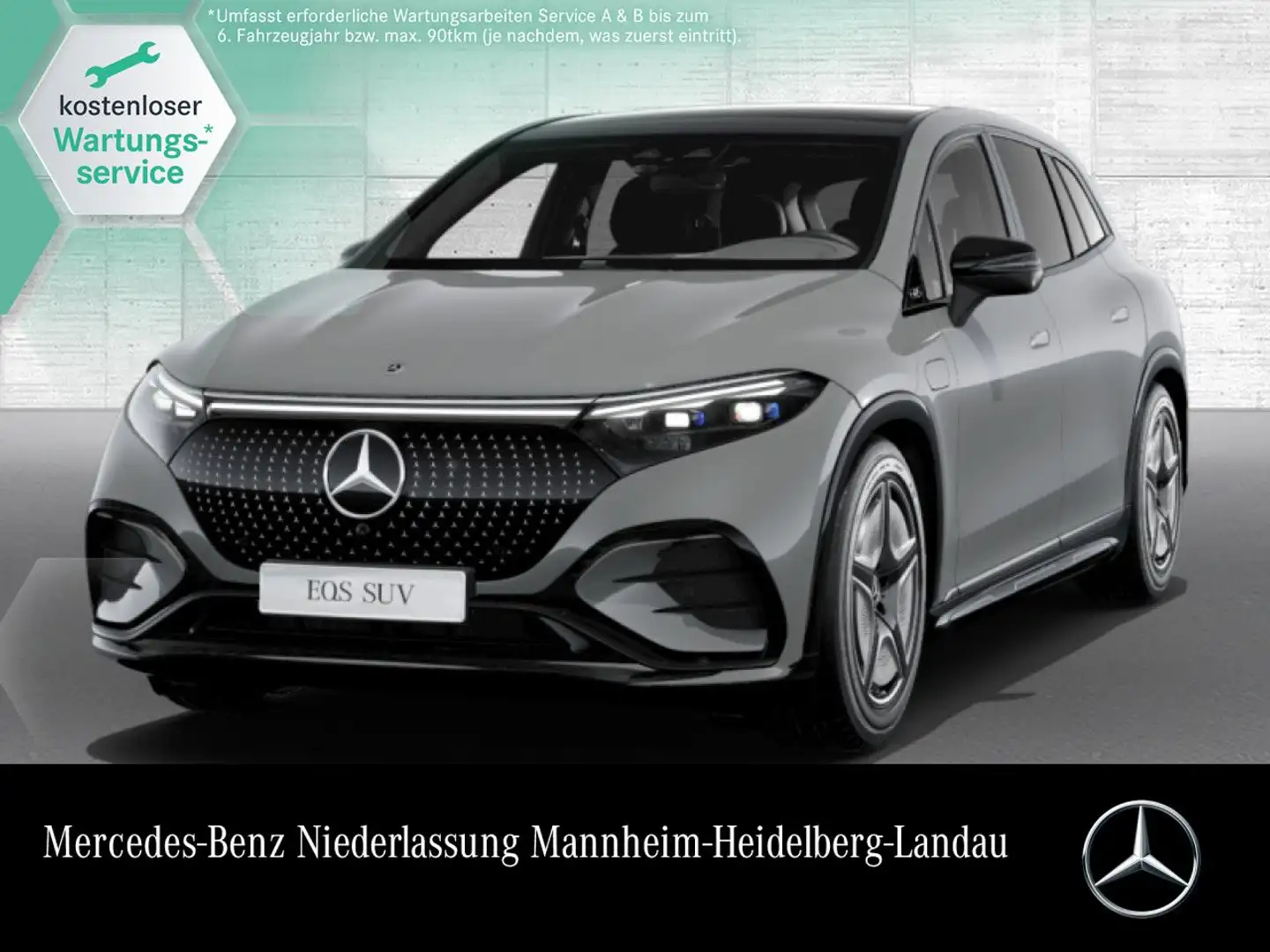 Mercedes-Benz EQS SUV EQS 450 4Matic AMG Fahrass Fondent Pano Burmester Gris - 1