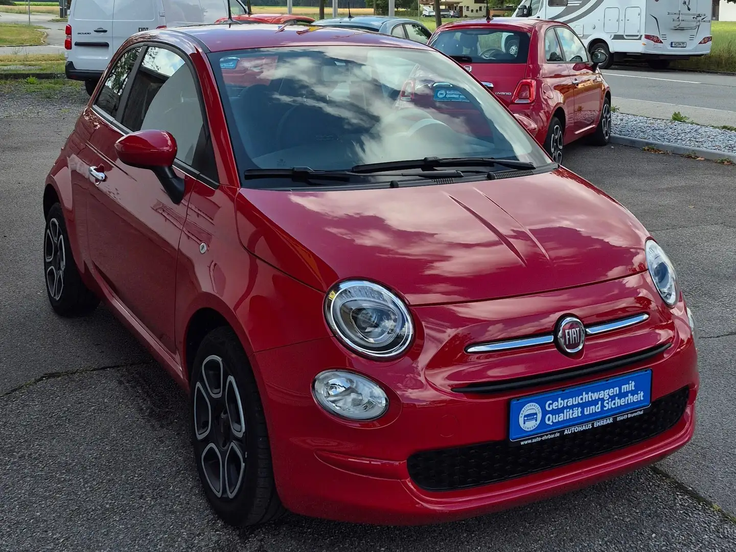 Fiat 500 Hybrid Club, CarPlay, Tempomat, Klima, 1.-Hand Rood - 1