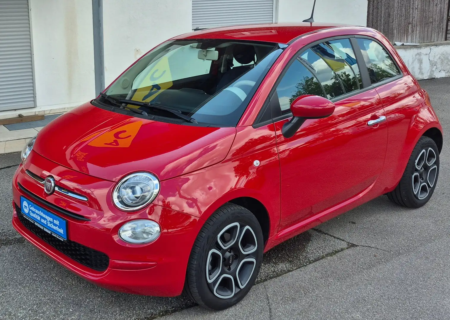 Fiat 500 Hybrid Club, CarPlay, Tempomat, Klima, 1.-Hand Rood - 2