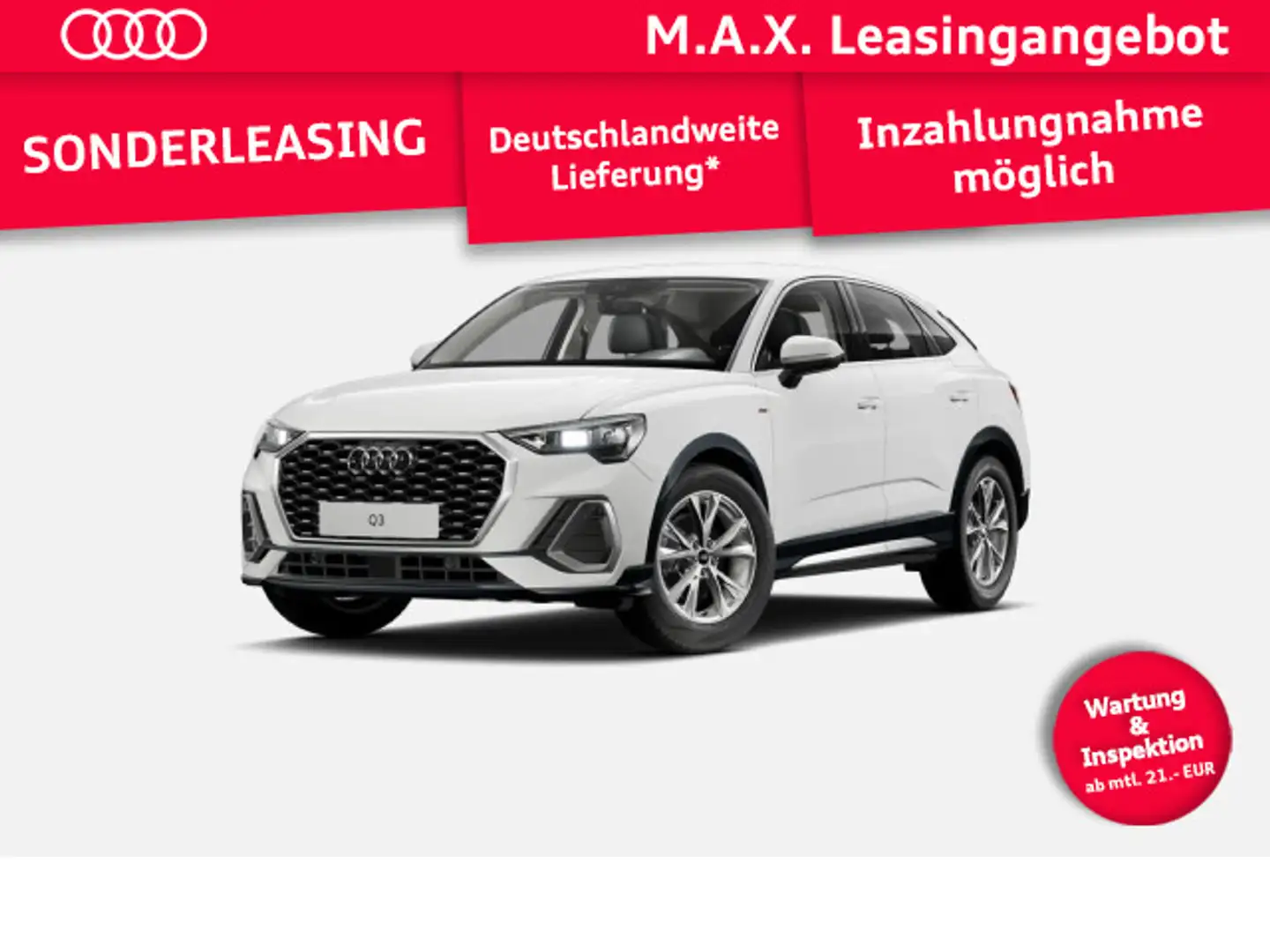 Audi Q3 *S-LINE AKTION *FREI-KONFIGURIERBAR Blanc - 1