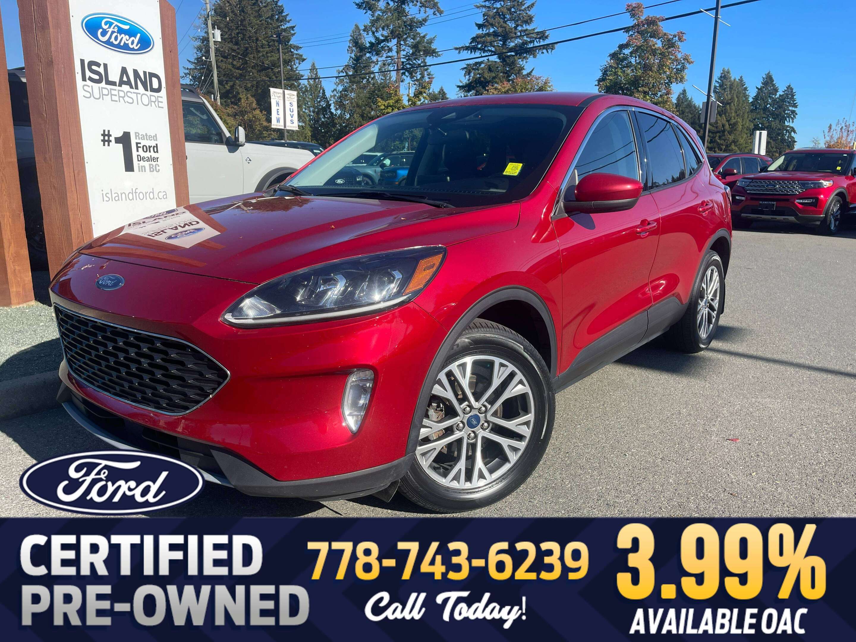 Red 2022 Ford Escape Hybrid SUV / Crossover All-Wheel Drive Automatic