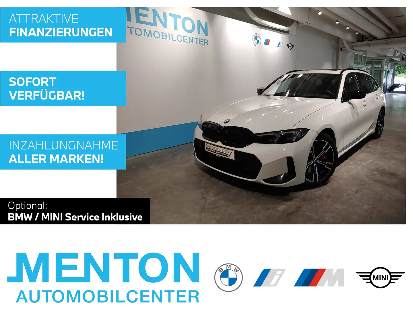 BMW 340 M340d xDrive M-Sportpaket-Pro/LC.Prof./AHK/Pano Weiß - 1