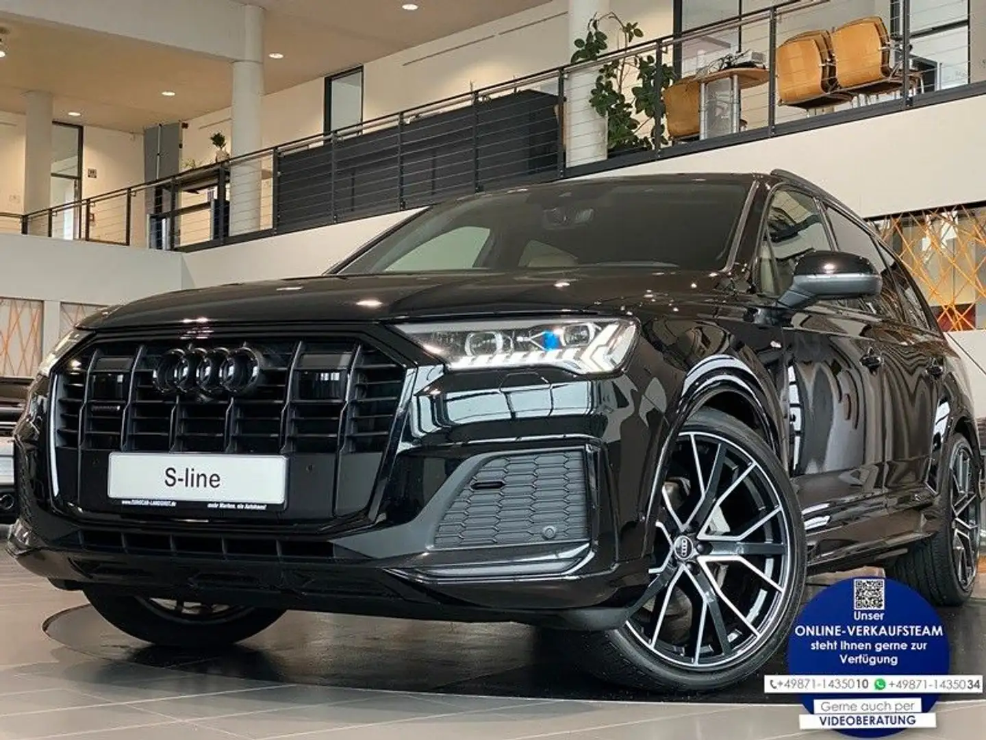 Audi Q7 50 TDI S-line ViCo Laser Sthz HUD B&O ACC AHK Schwarz - 1