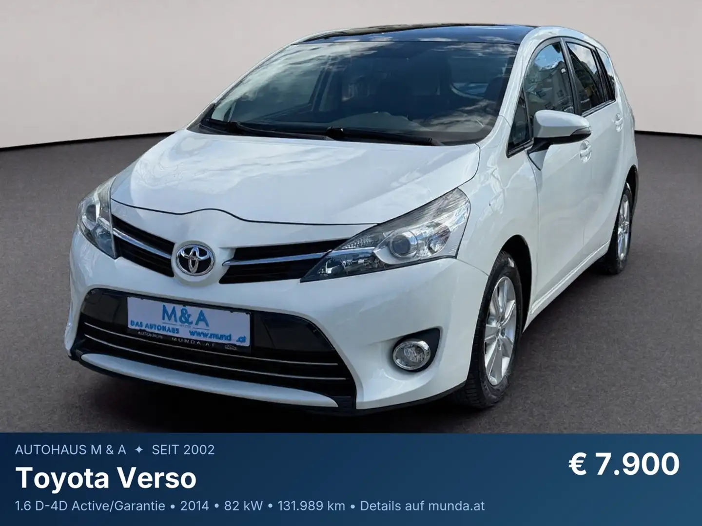 Toyota Verso 1.6 D-4D Active/Garantie Weiß - 1