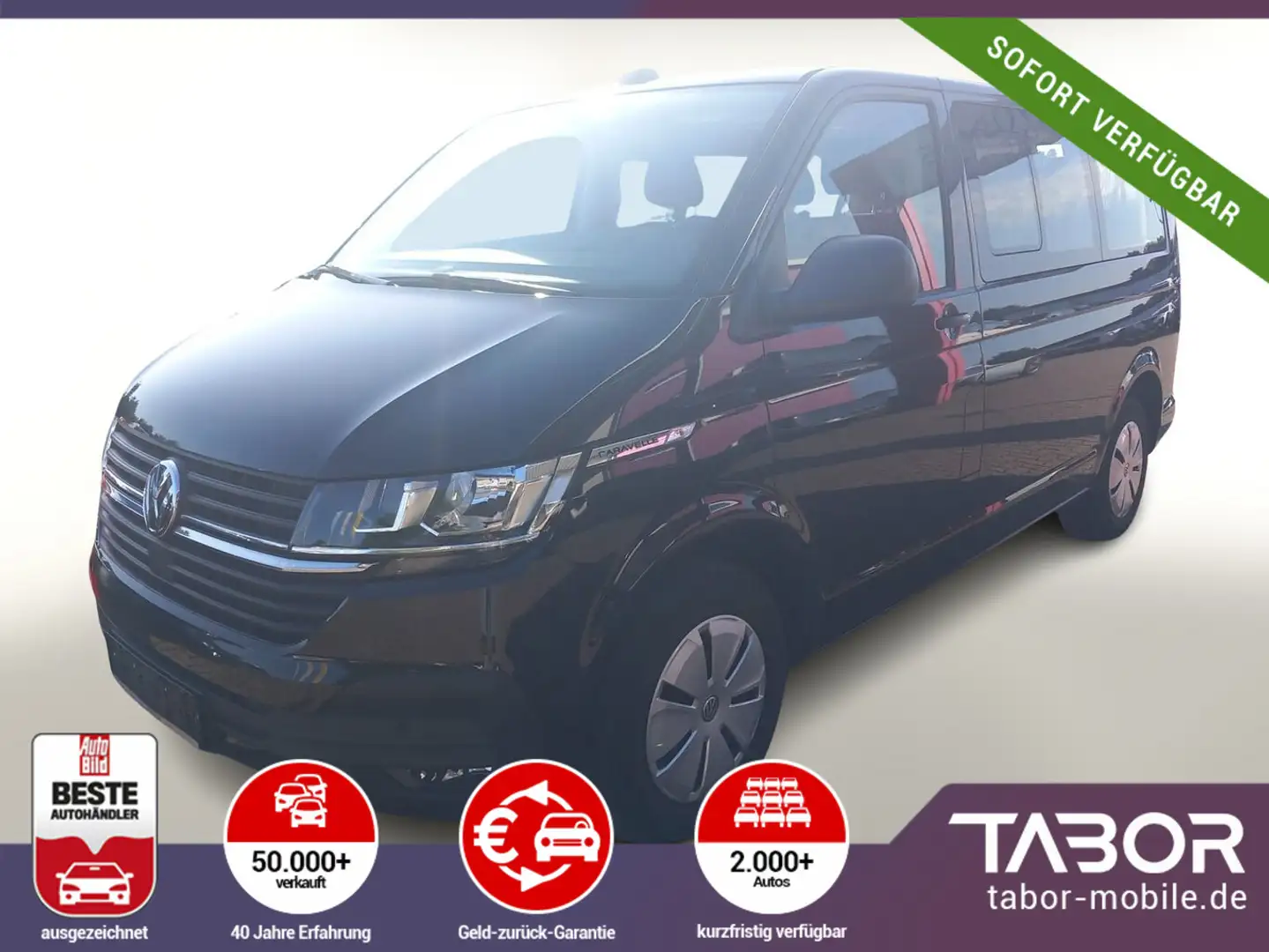 Volkswagen T6 Caravelle Caravelle TDI 150 DSG 8-Sitzer SHZ PDC .1 Schwarz - 1