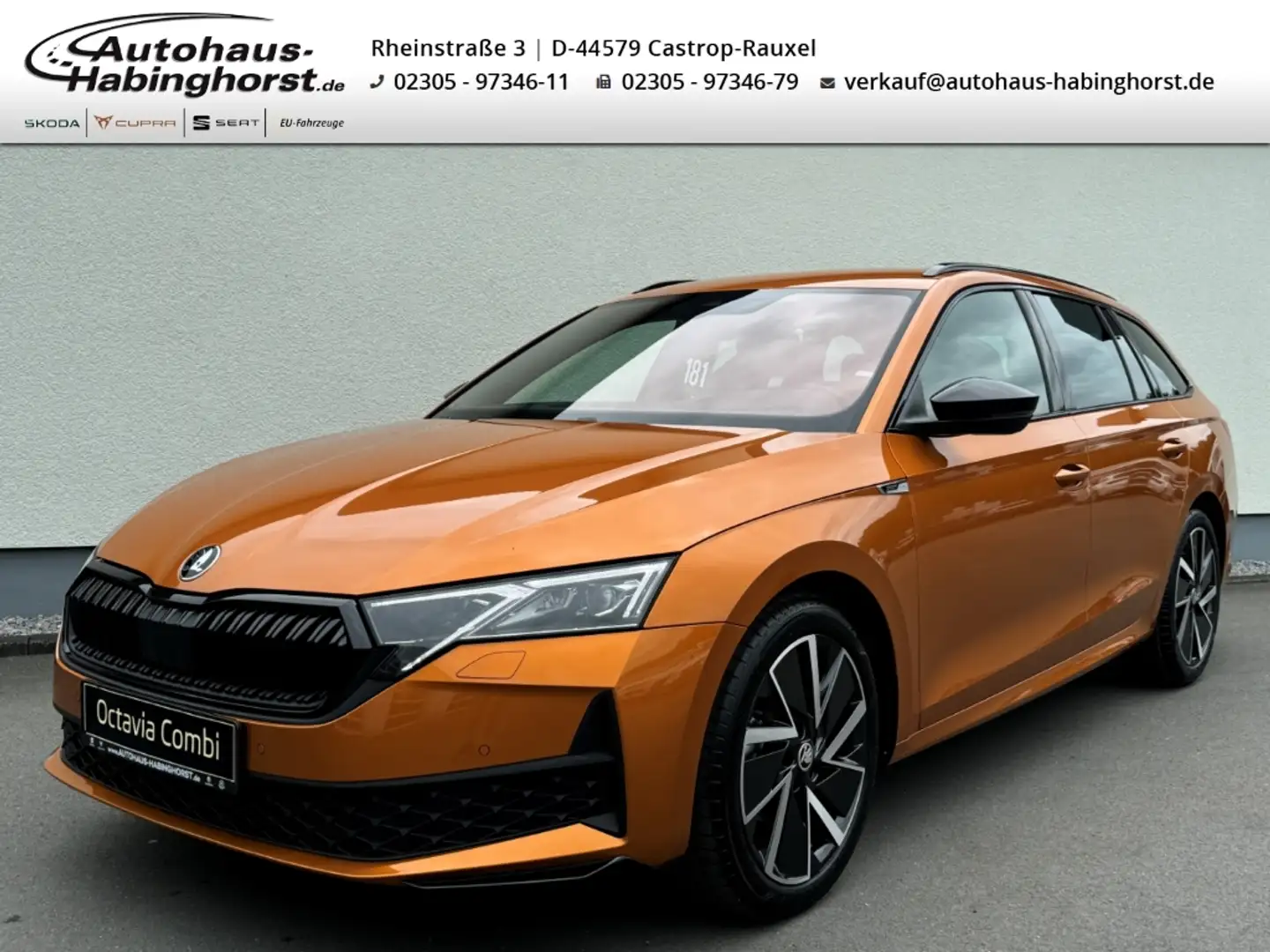 Skoda Octavia IV Combi FL 1.5 TSI DSG mHEV Sportline eHK Nav Cam Orange - 1