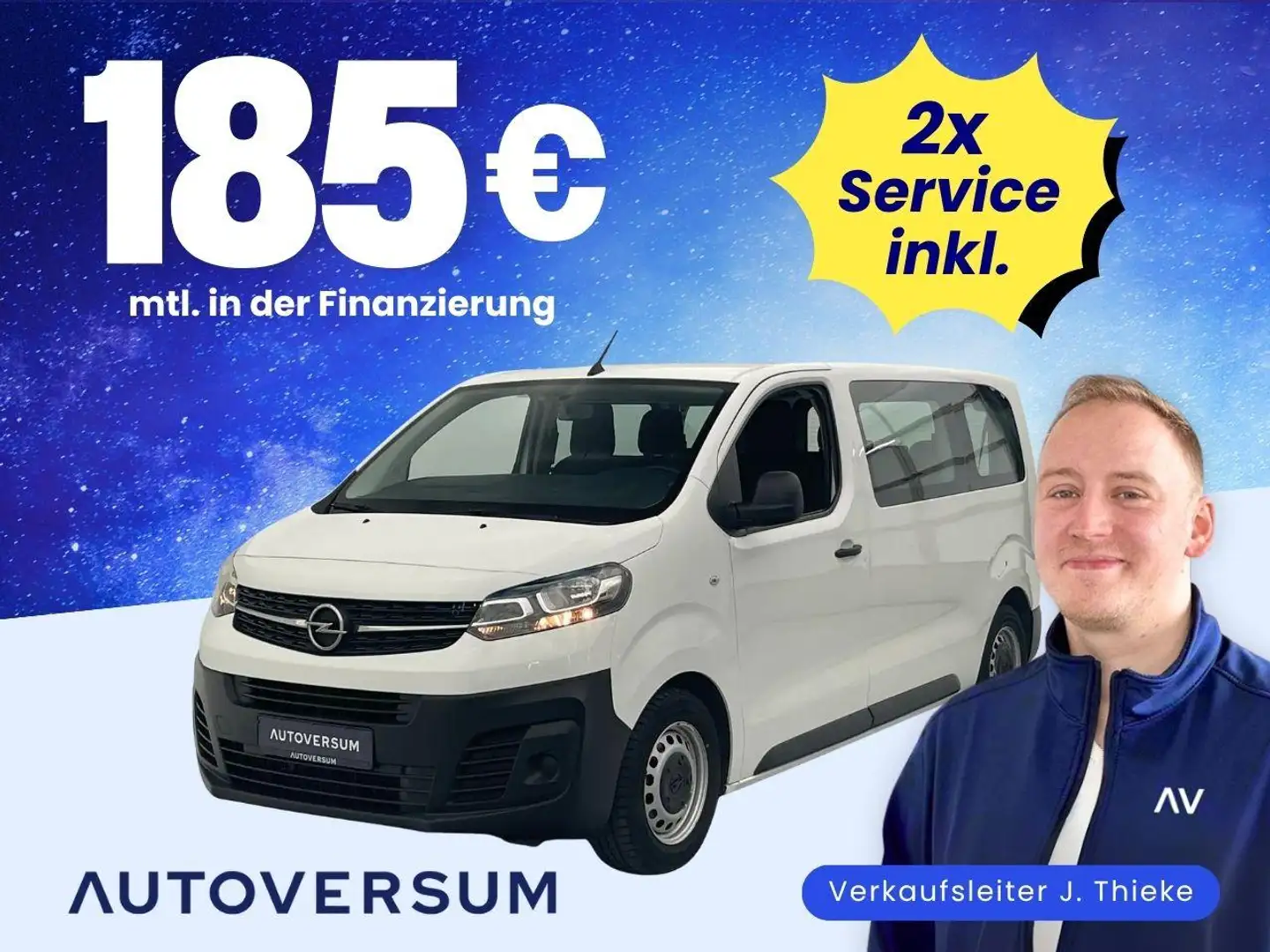 Opel Vivaro 1.5 CDTI M *DAB*FREISPR*9-SITZE*KLIMA* Weiß - 1