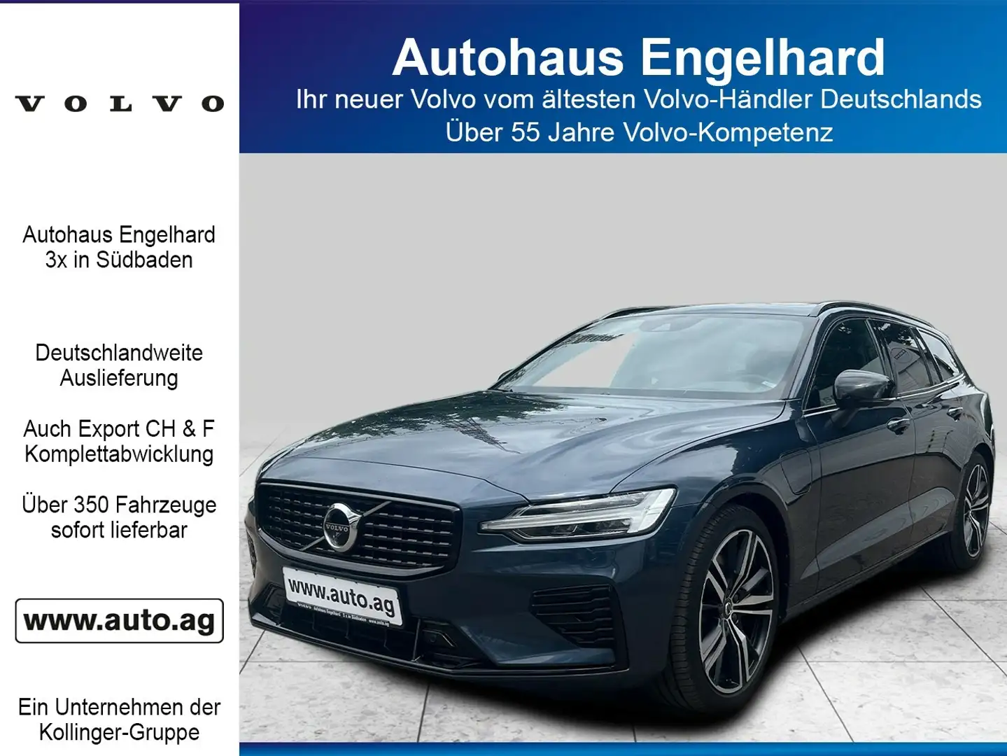 Volvo V60 T8 R-DESIGN XENIUM HUD AWD SELEKT Blau - 1