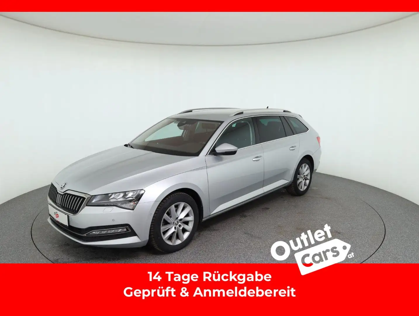 Skoda Superb Combi 2.0 TDI Style DSG LED+NAV+RFK+RADAR Silber - 1