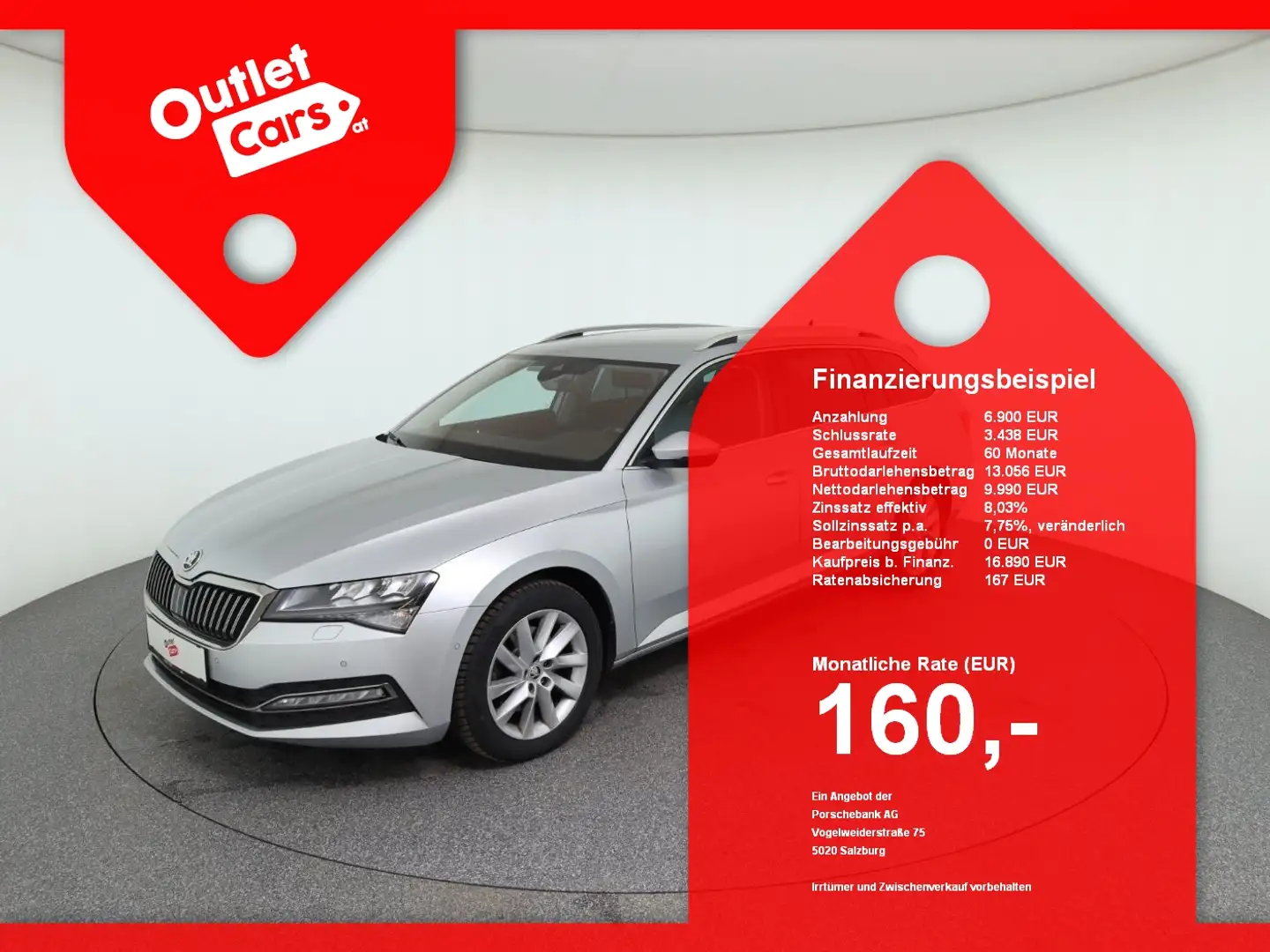 Skoda Superb Combi 2.0 TDI Style DSG LED+NAV+RFK+RADAR Silber - 1