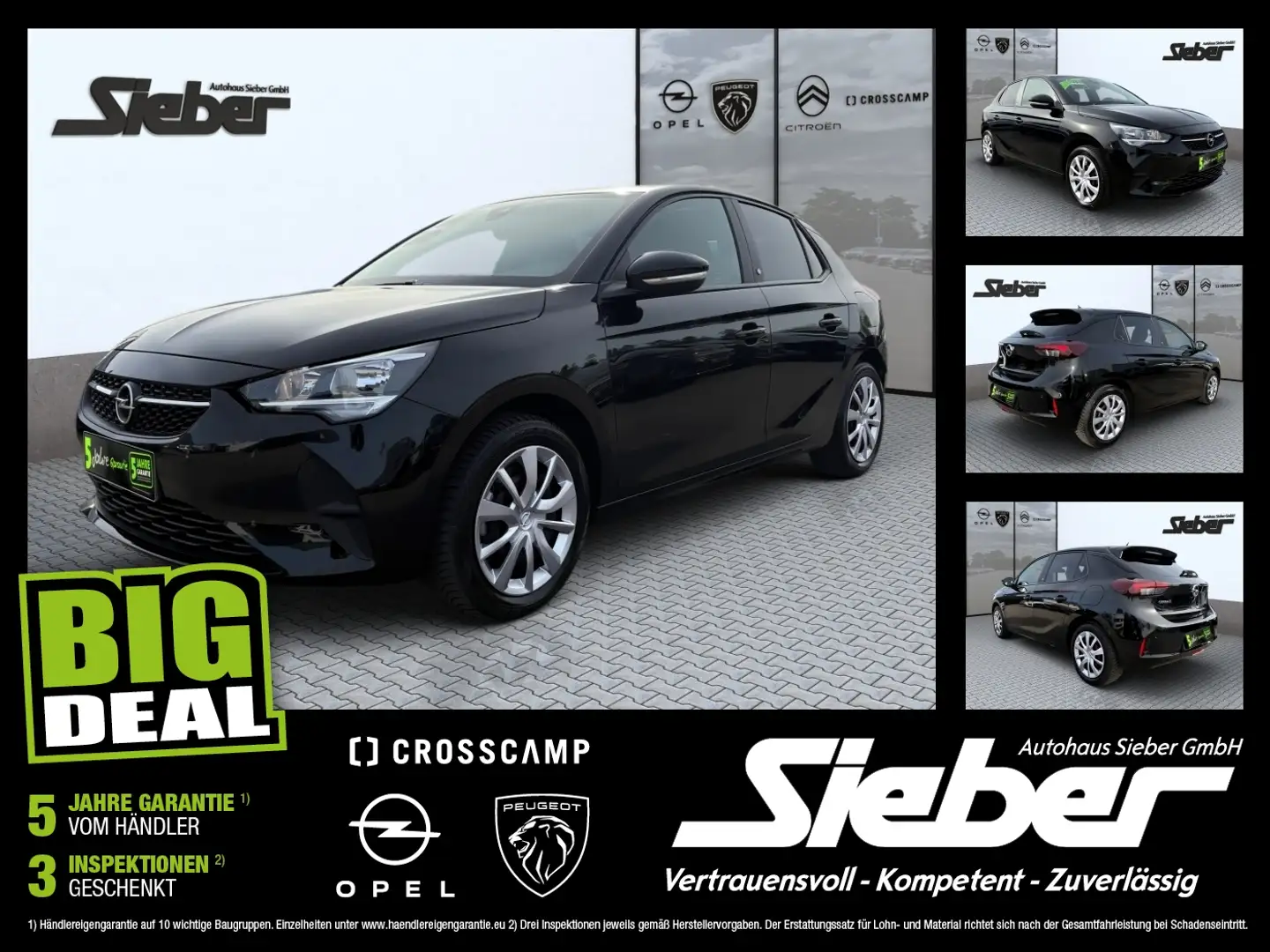 Opel Corsa F Edition Sitzheizung Kamera Tempomat Zwart - 1