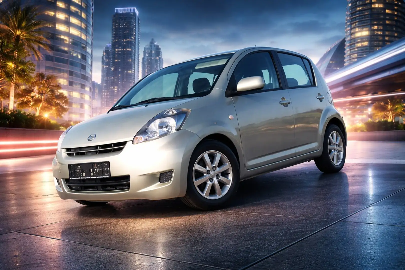 Daihatsu Sirion 2.Hand .30100 km. Klima . Winterreifen ! Gold - 1