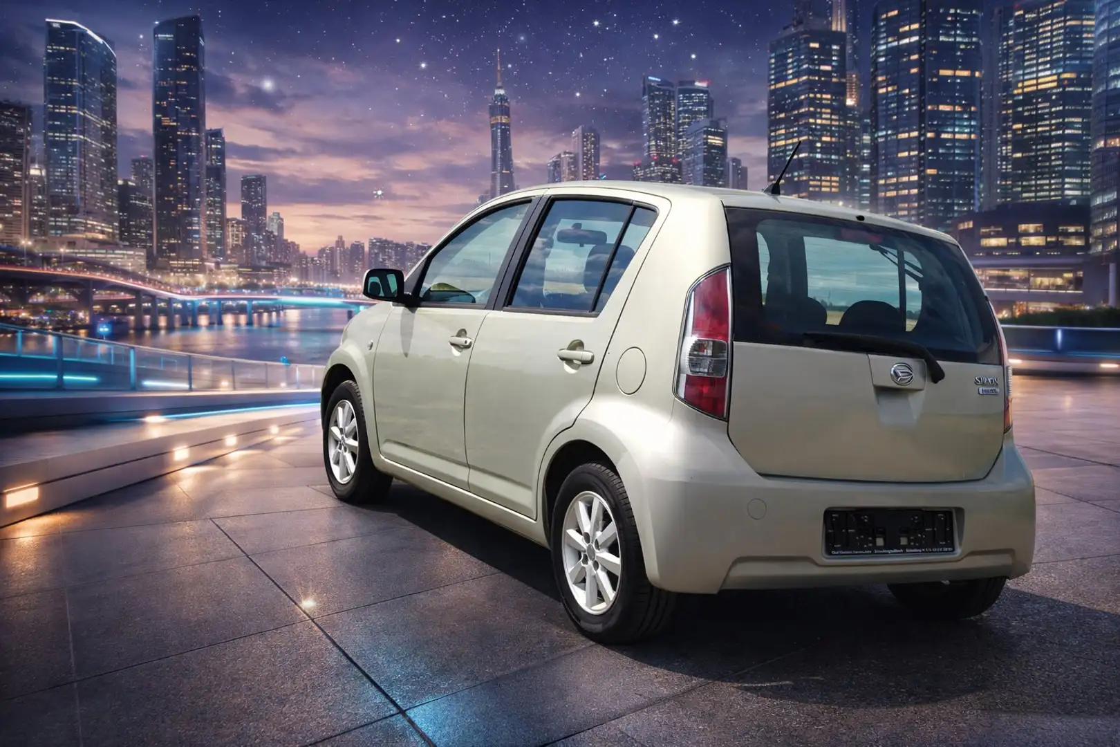 Daihatsu Sirion 2.Hand .30100 km. Klima . Winterreifen ! Gold - 2