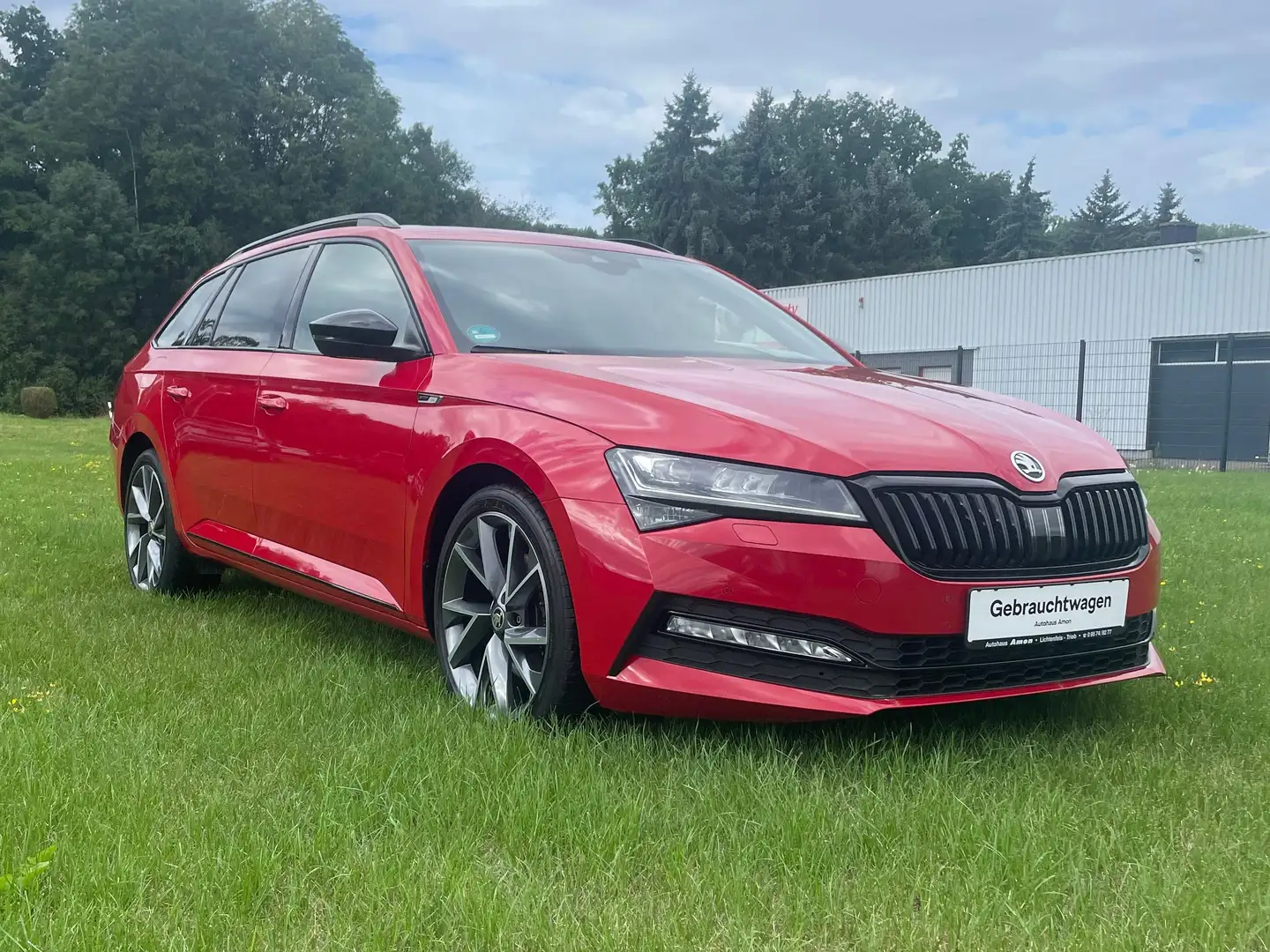 Skoda Superb Combi 2.0 TDI 4x4 DSG Sportline Červená - 1