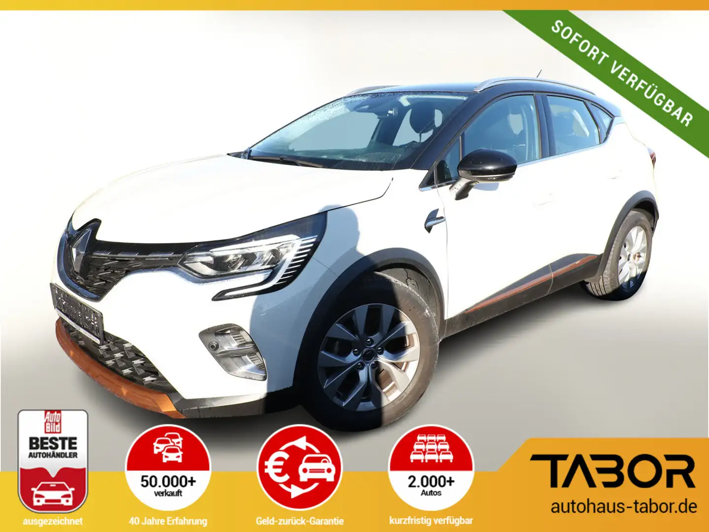 Renault Captur II 1.3 TCe 130 Intens LED Nav PDC SHZ Kam Weiß - 1