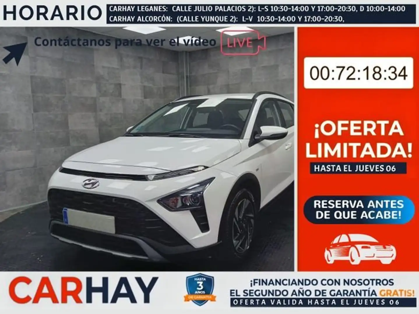 Hyundai BAYON 1.0 TGDI 74kW (100CV) 48V Maxx Blanco - 1