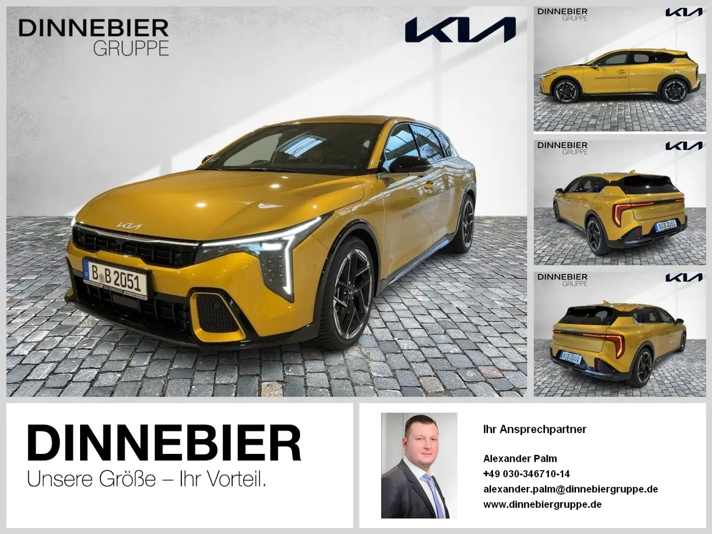 Kia K4 1.6T 180 DCT GT-LINE DWP+ SZSD 18 360-CAM ACC LED Gelb - 1