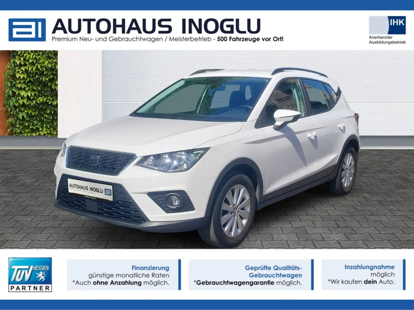 SEAT Arona 1.0 TSI*Style*Navi*PDC*Assistenz*Klimaut.* Білий - 1