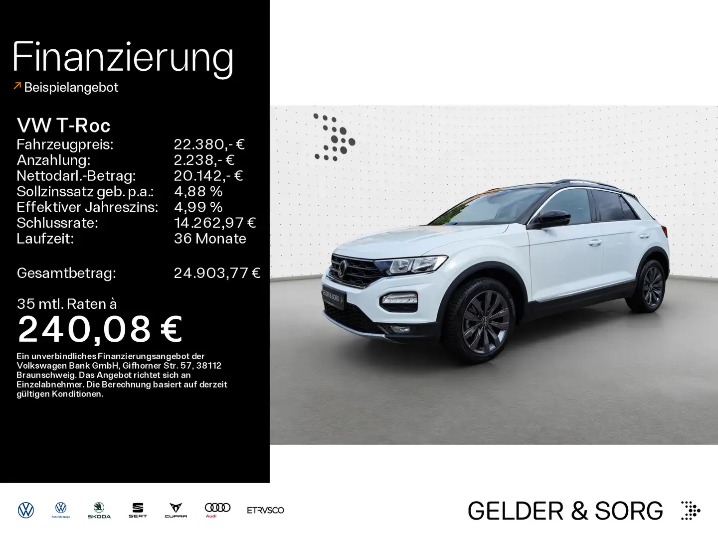Volkswagen T-Roc Sport 1.5 TSI NAVI*KLIMA*WINTERPAKET*PDC*L Blanco - 1