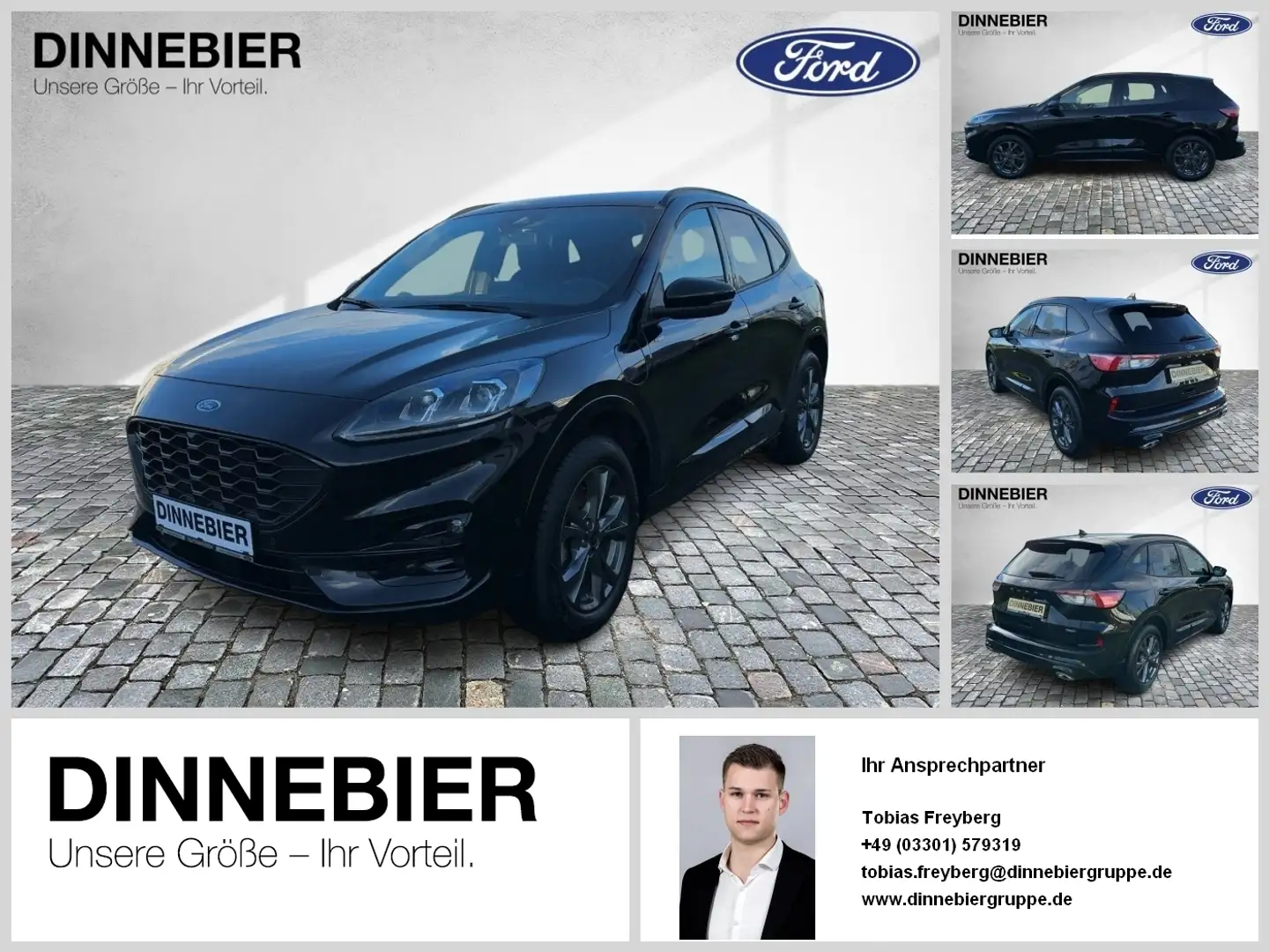 Ford Kuga ST-Line X LED+Navi+Kamera+Winterpaket Schwarz - 1