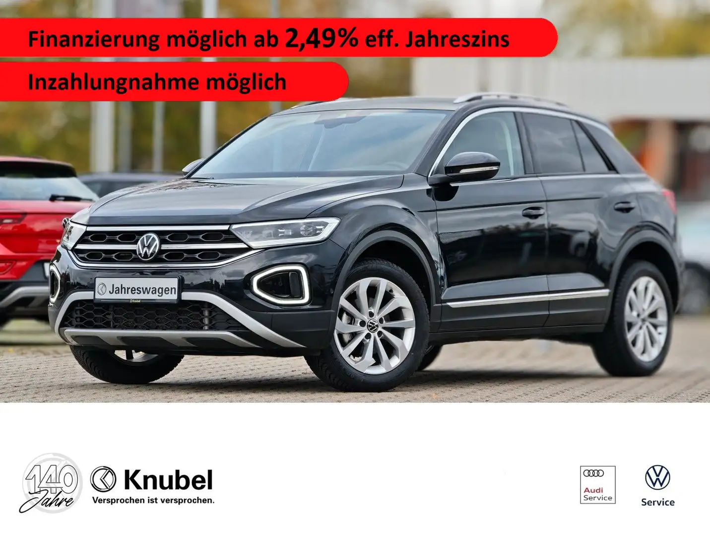 Volkswagen T-Roc Style 1.5 TSI DSG AHK*LEDplus*Nav*ACC*SHZ* Noir - 1