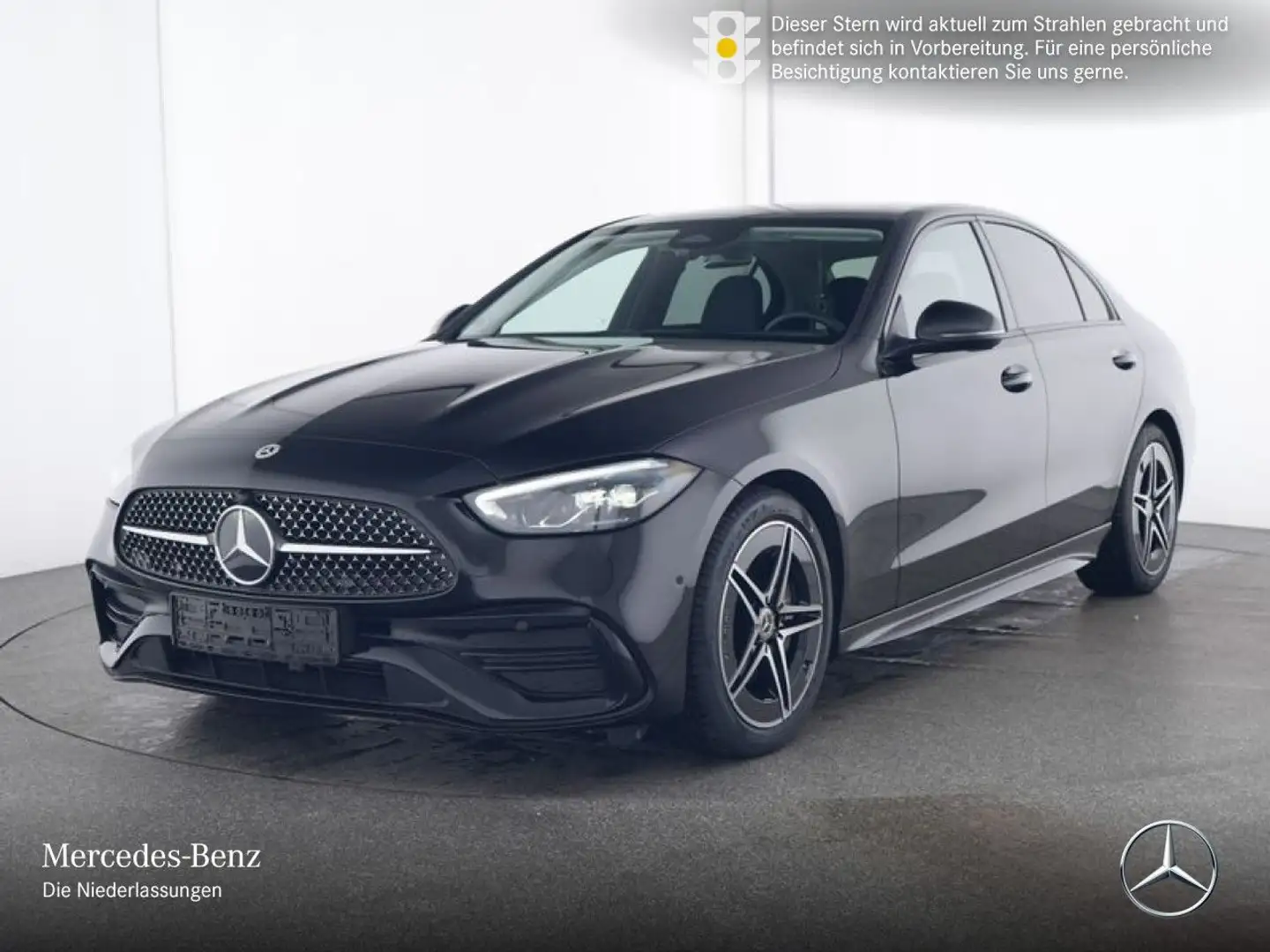Mercedes-Benz C 200 AMG+NIGHT+LED+KAMERA+TOTW+KEYLESS+9G Schwarz - 2