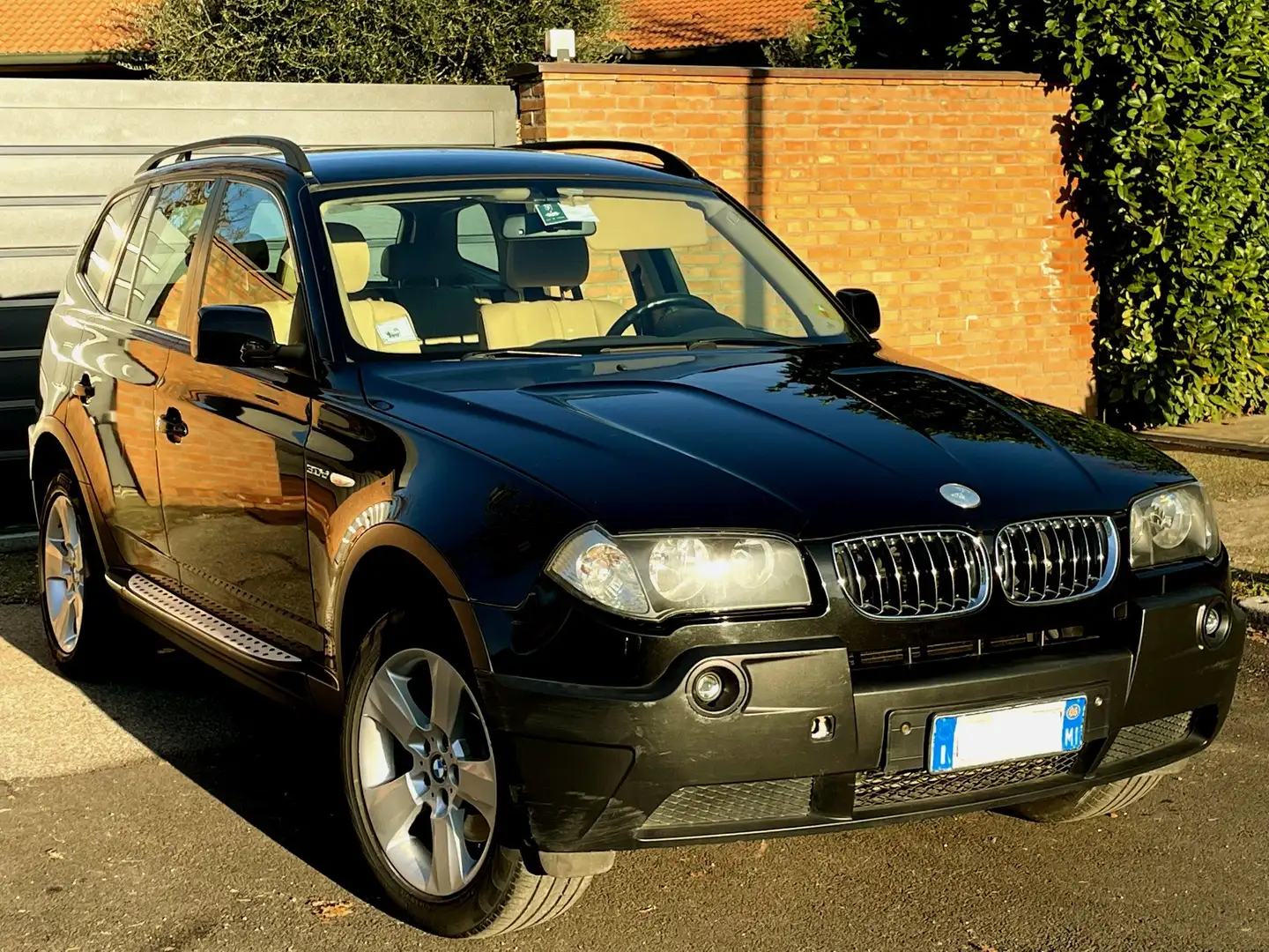 BMW X3 3.0D aut-124000km REALI-P.Beige-U.Propr-2006 Nero - 2
