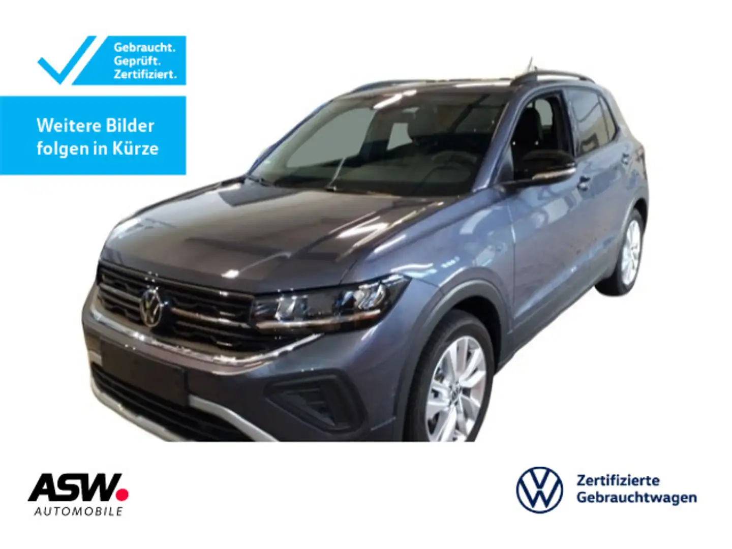 Volkswagen T-Cross Life 1.0 TSI DSG LED Navi RFK ACC SHZ Grau - 1