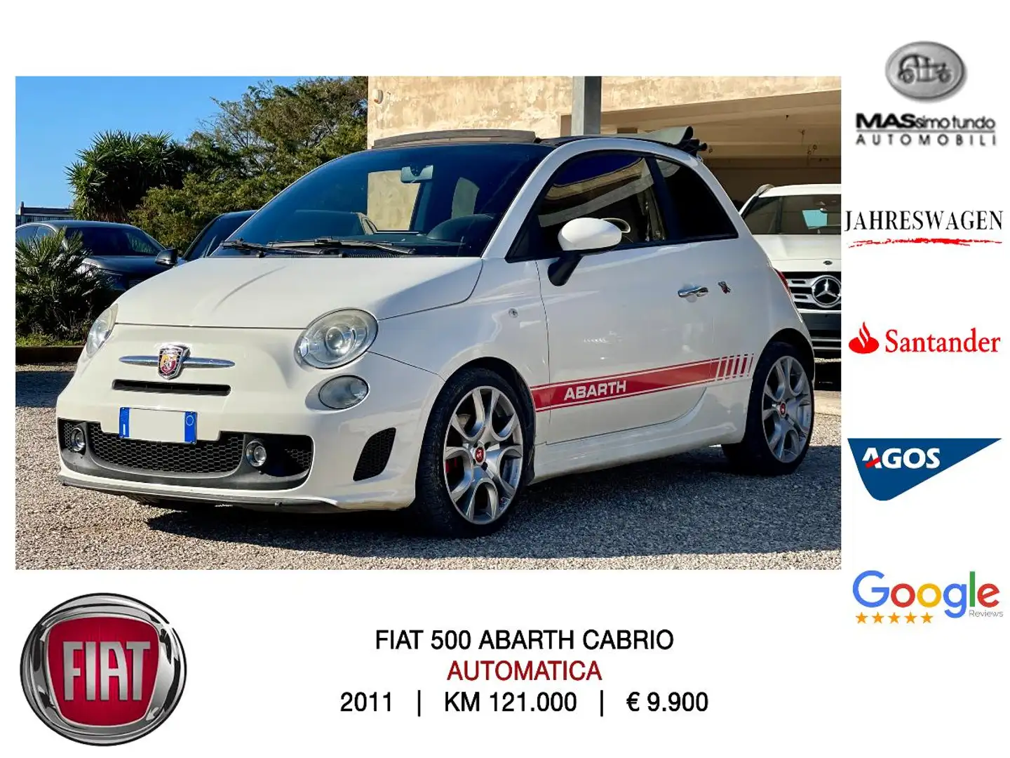 Abarth 500C 1.4 Turbo T-Jet MTA Blanco - 1