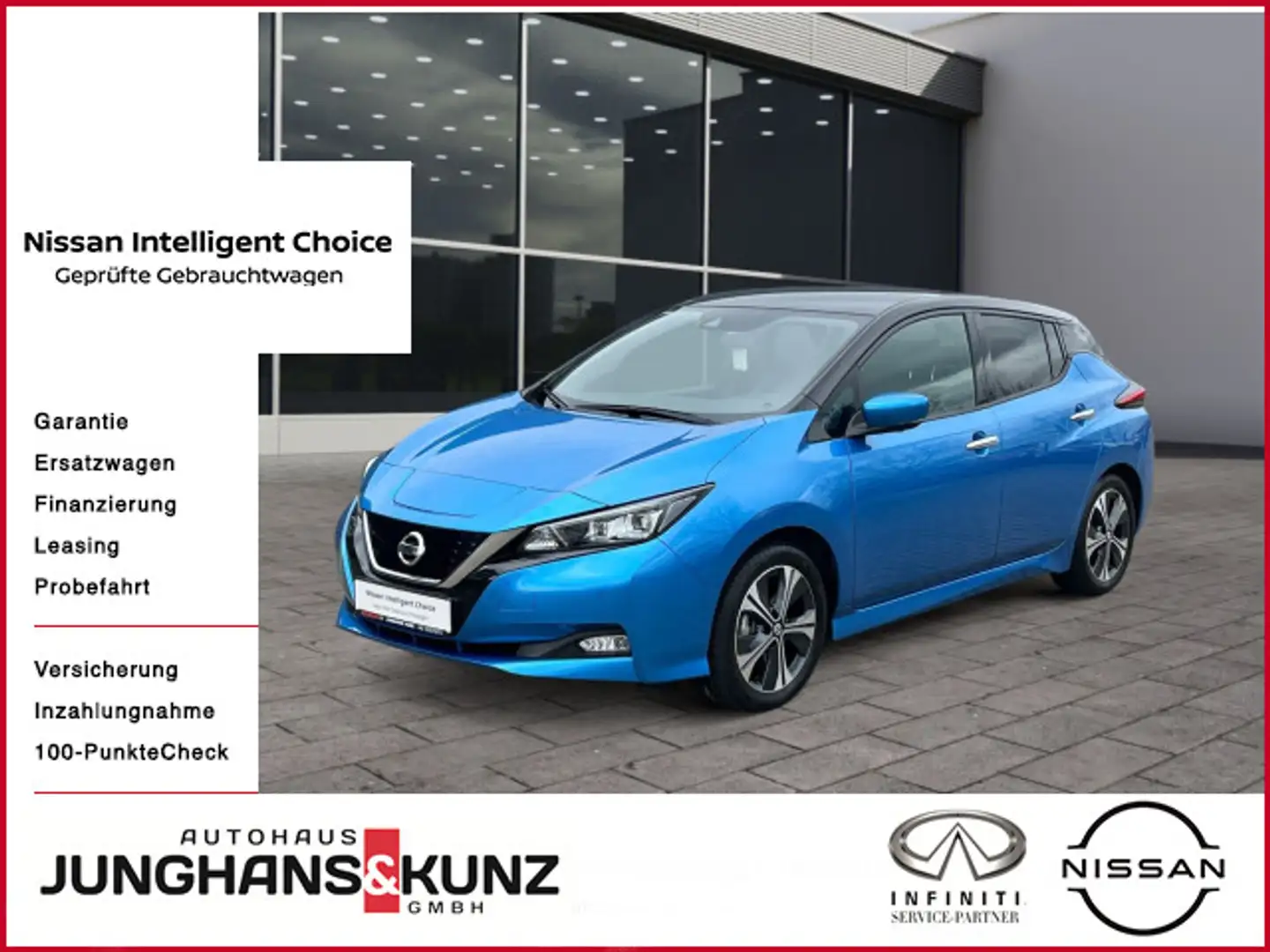 Nissan Leaf Tekna NAVI BOSE 360°KAMERA PDC LED Bleu - 1
