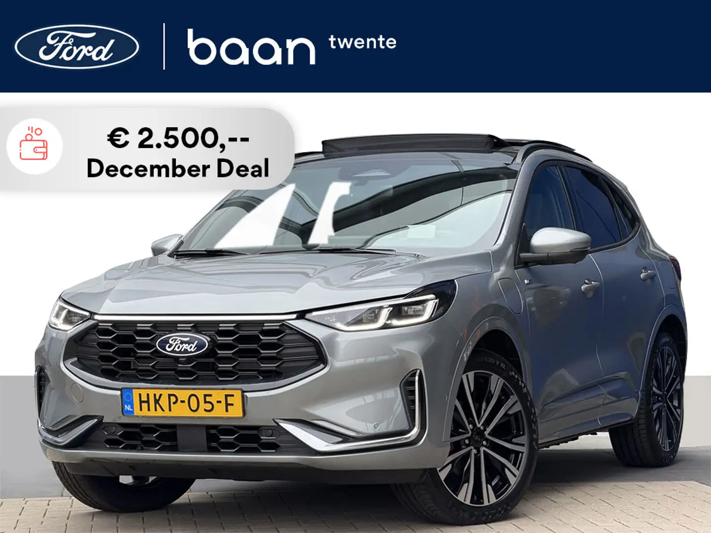 Ford Kuga 2.5 PHEV 243pk ST-Line X | Full options | Panorama Argent - 1