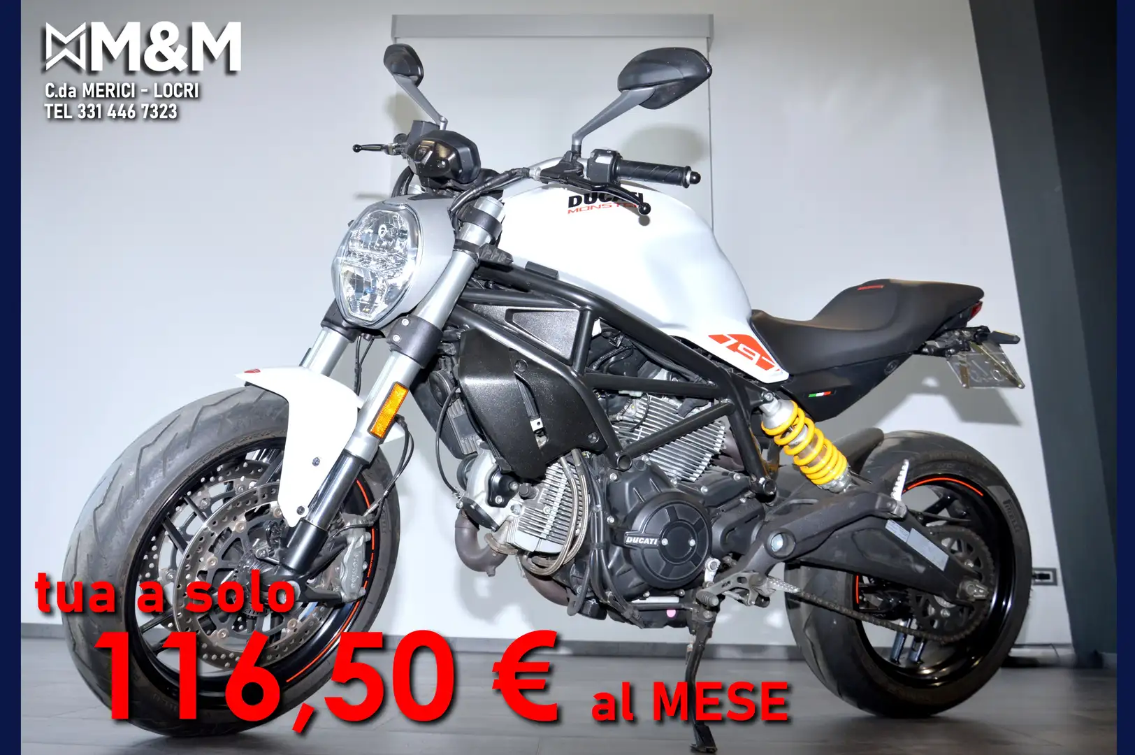 Ducati Monster 797 STAR WHITE SILK Bianco - 1