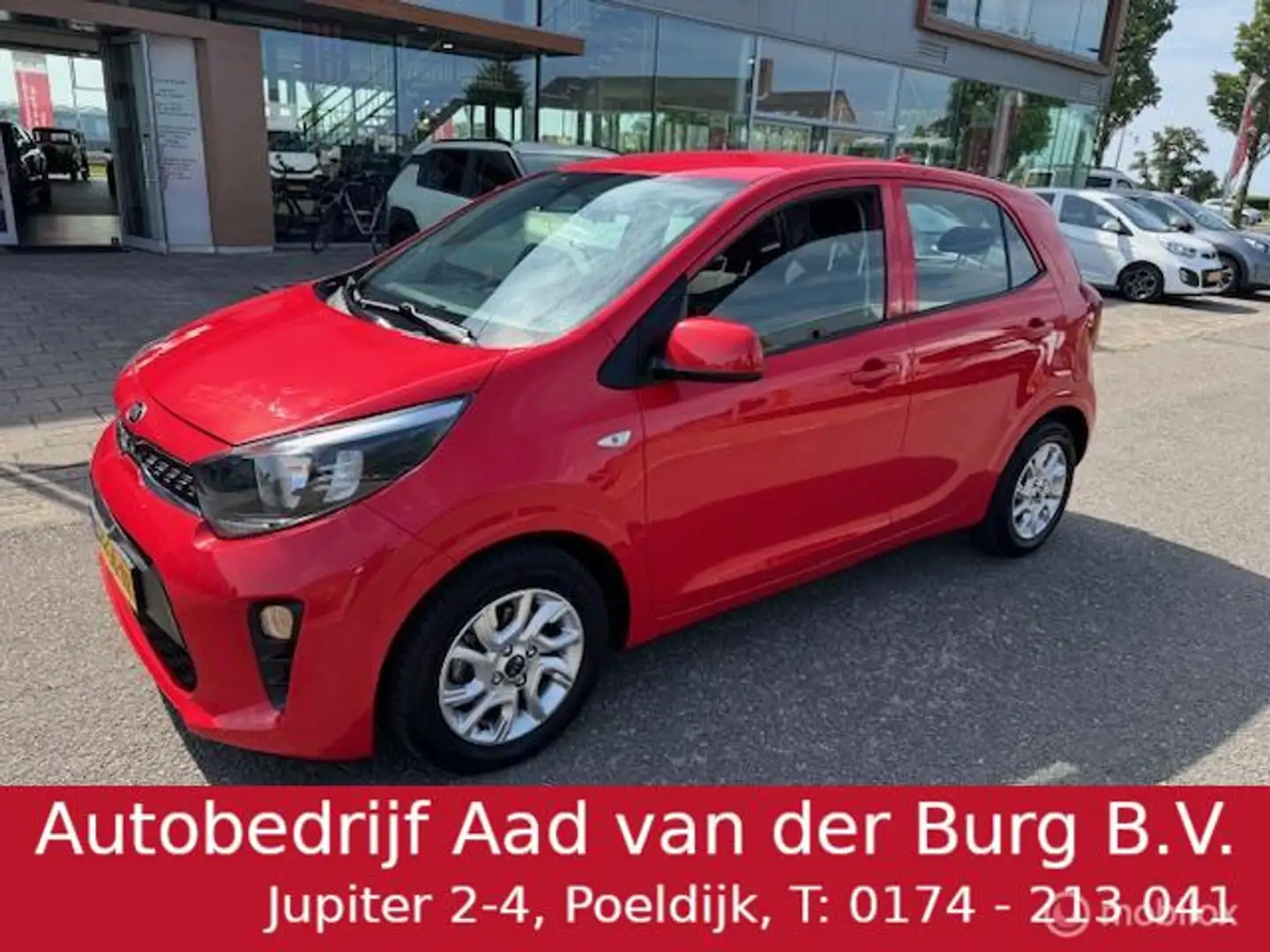 Kia Picanto 1.0 MPi Dynamic Line Navigatie , Achteruit rij cam Rosso - 1