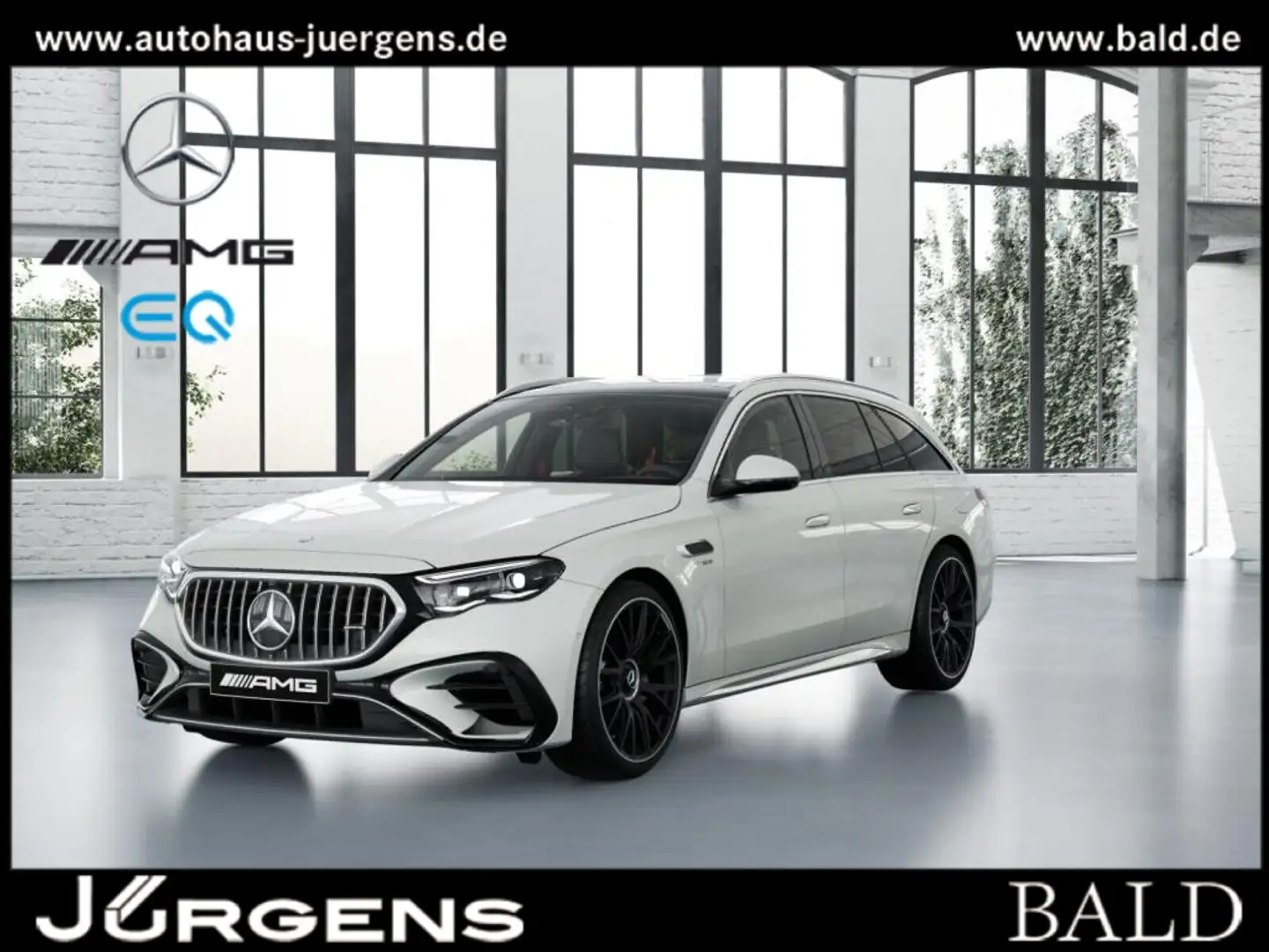 Mercedes-Benz E 53 AMG Hybrid 4M+ T Pano/Super/Burm/AHK/Distr Weiß - 1