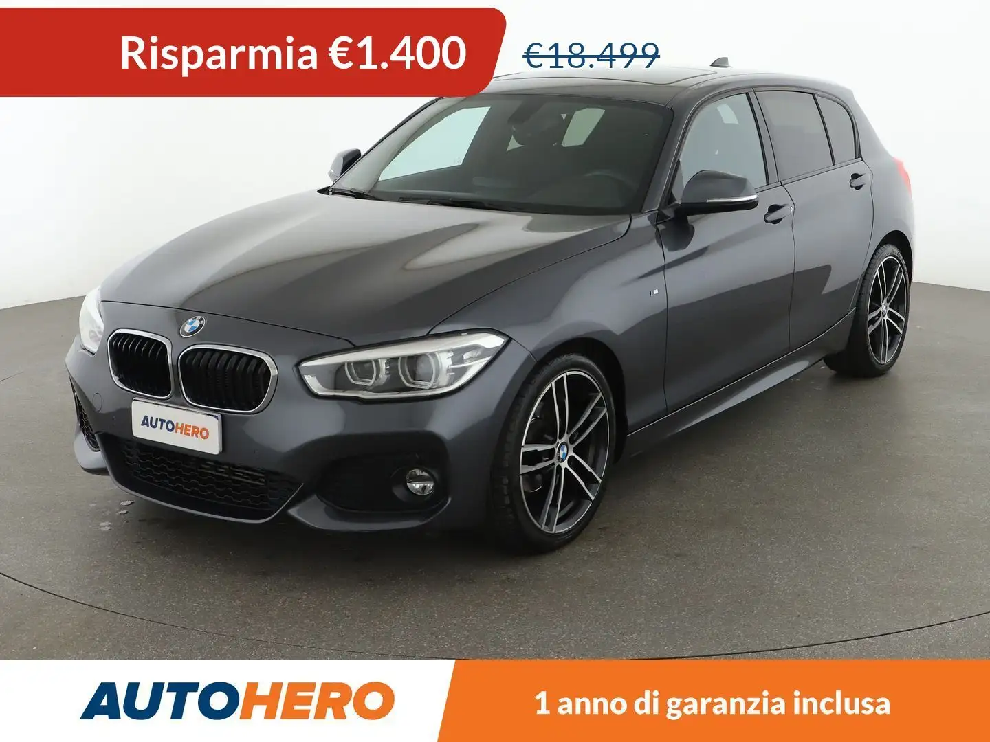BMW 116 116d Msport Gris - 1