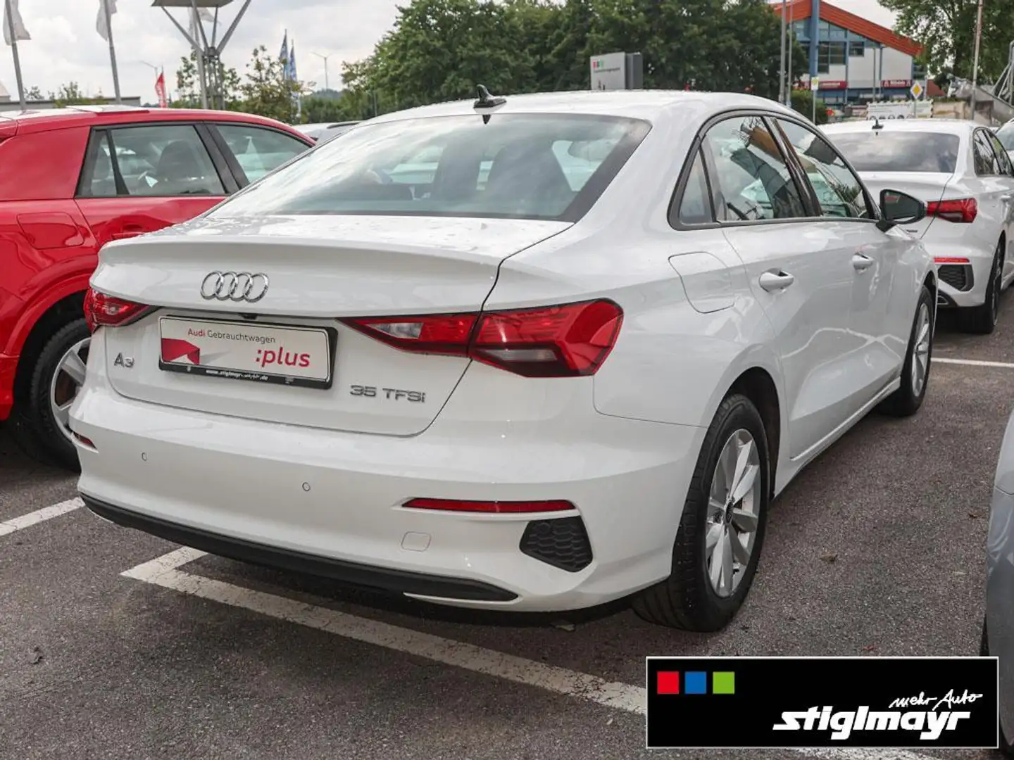 Audi A3 Limousine 35 TFSI S-tronic DAB+NAVI+PANO+VC Blanc - 2