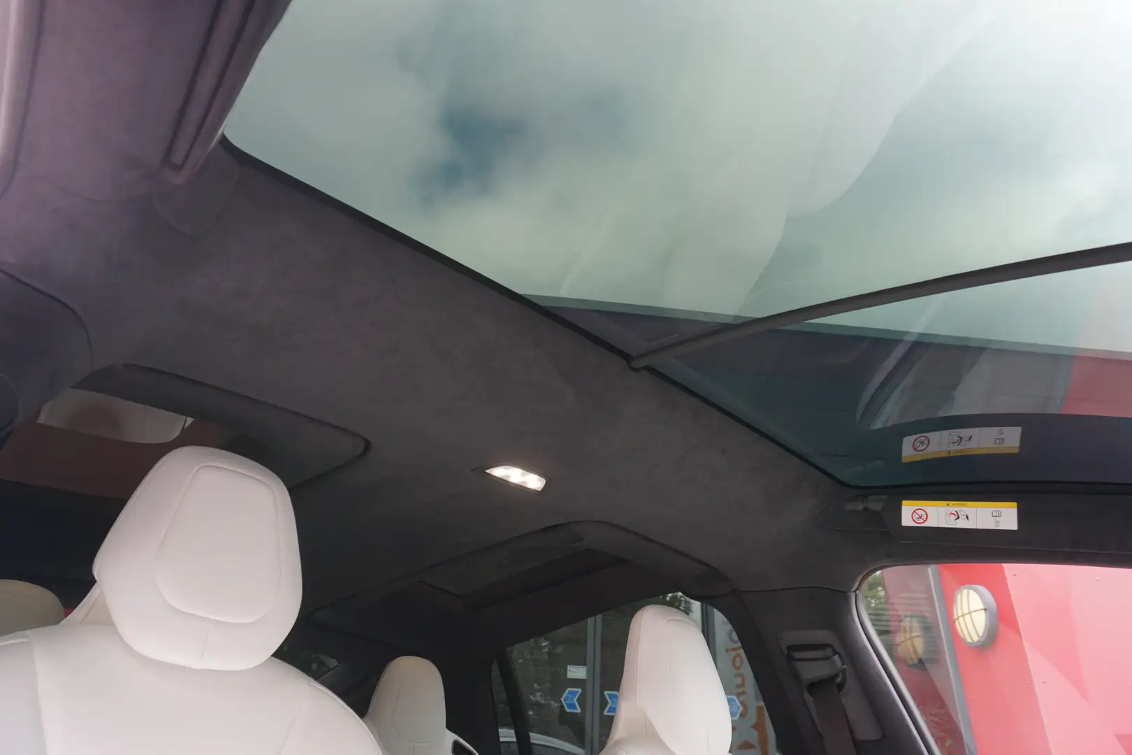 Tesla Model X 75D Base 6-persoons. | Marge | Panoramadak | Leder Blanc - 2
