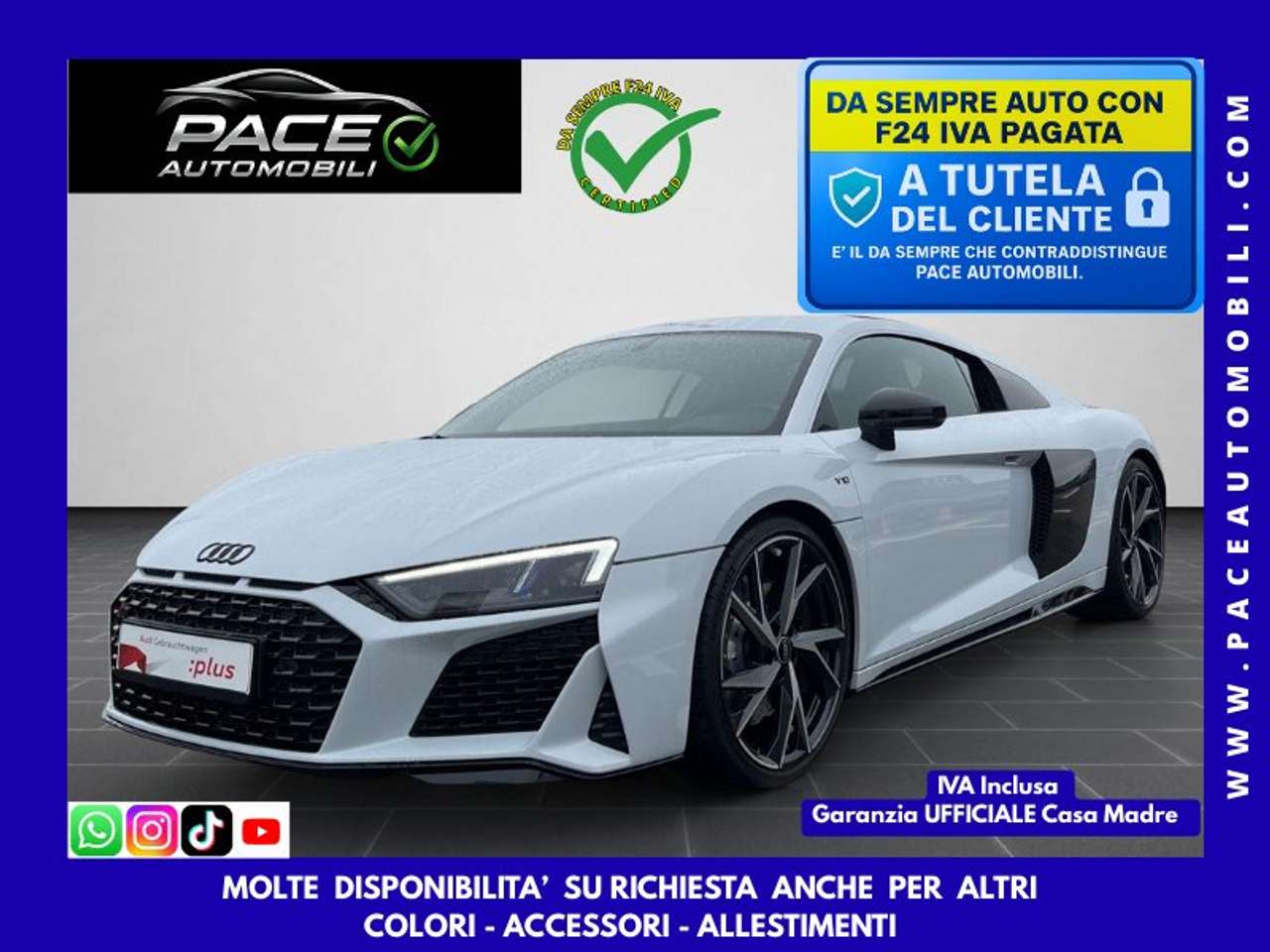Audi R8 COUPE V10 RWD PERFORMANCE PELLE NAPPA KAMERA ACC