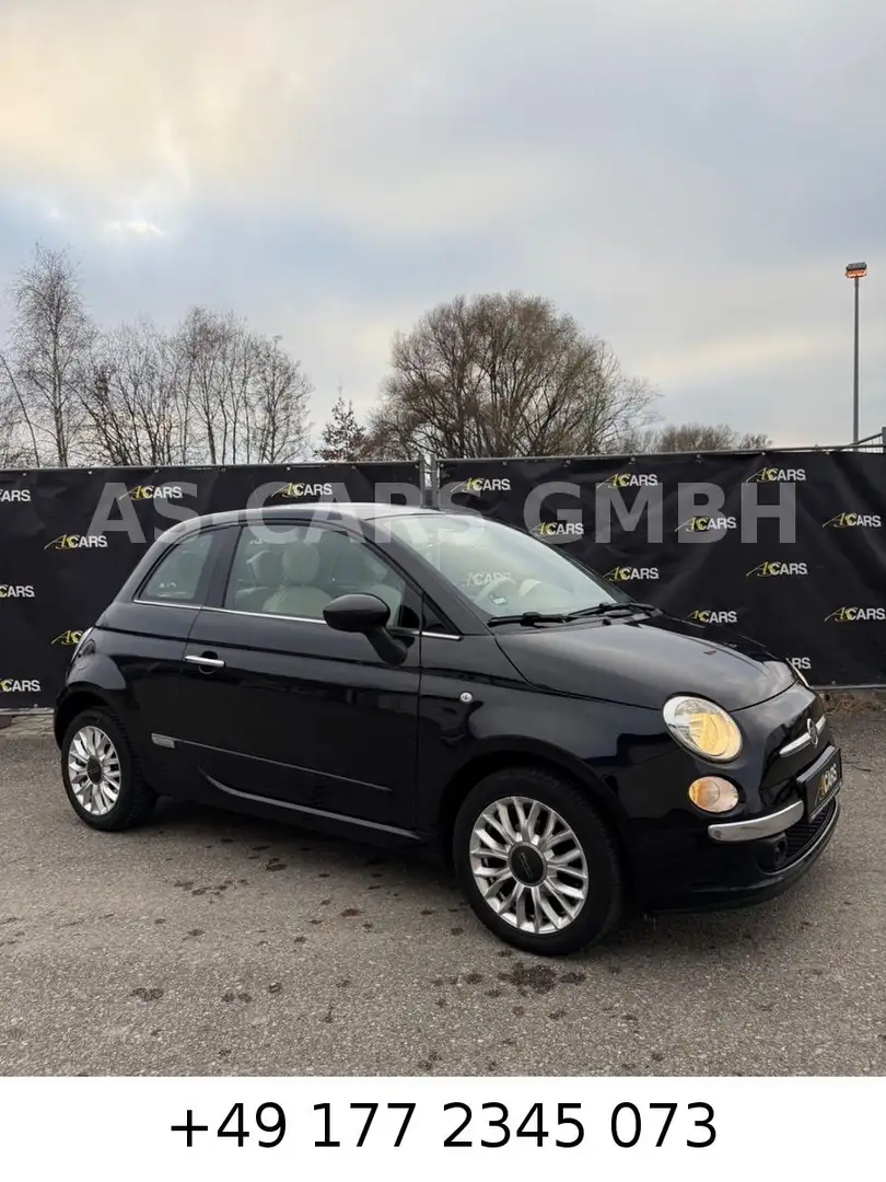 Fiat 500 *PANO*SCHIEBEDACH*TÜV/HU&SERVICE NEU* Noir - 1