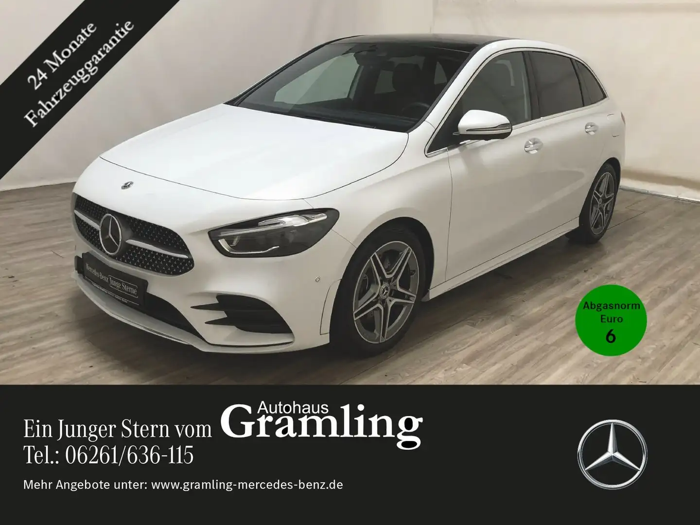 Mercedes-Benz B 250 4M AMG Pano*AHK*Memory*HUD*MULTIBEAM*Distr Weiß - 1
