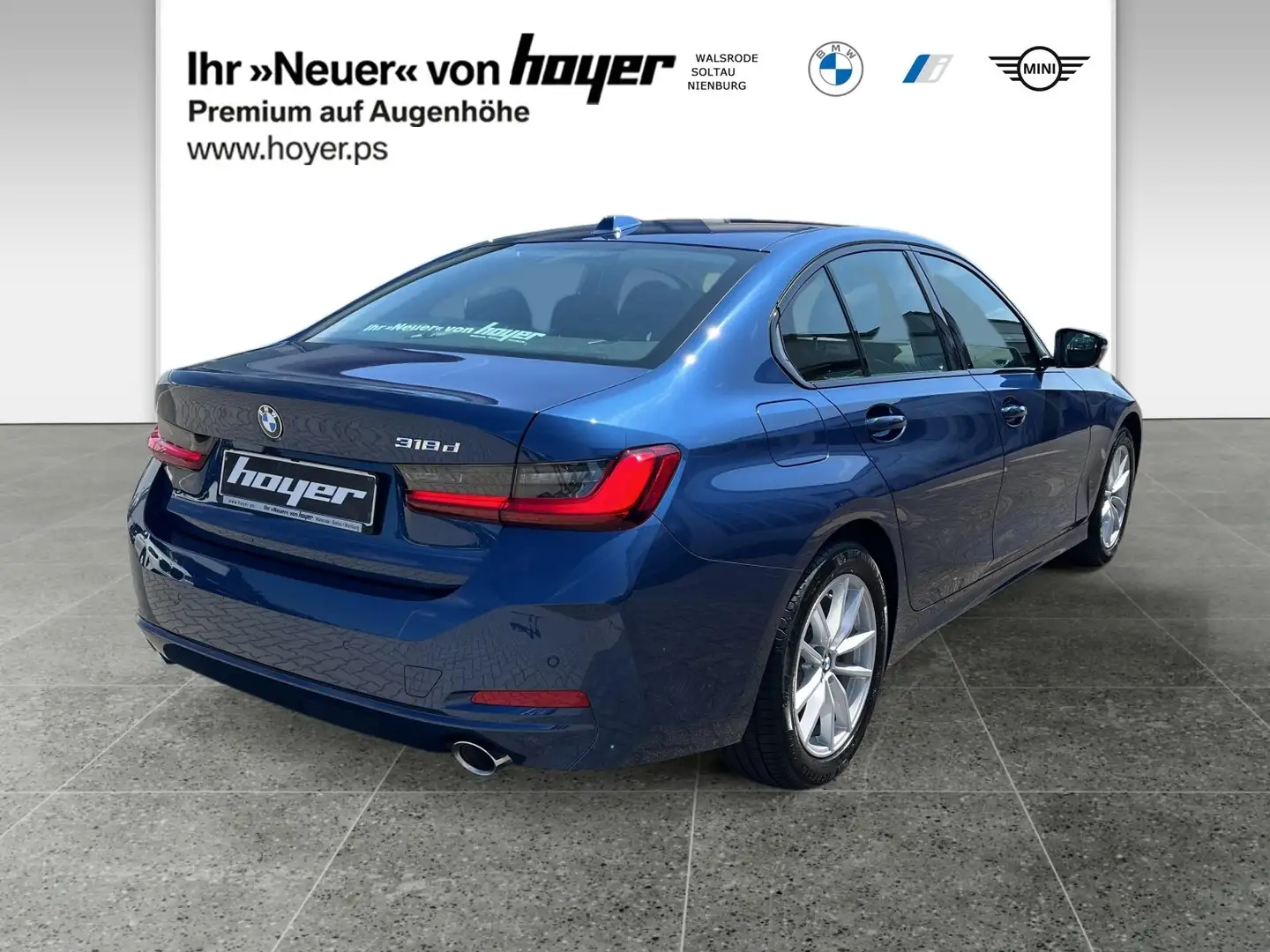 BMW 318 d Limousine DAB LED Tempomat Klimaaut. Shz Blauw - 2